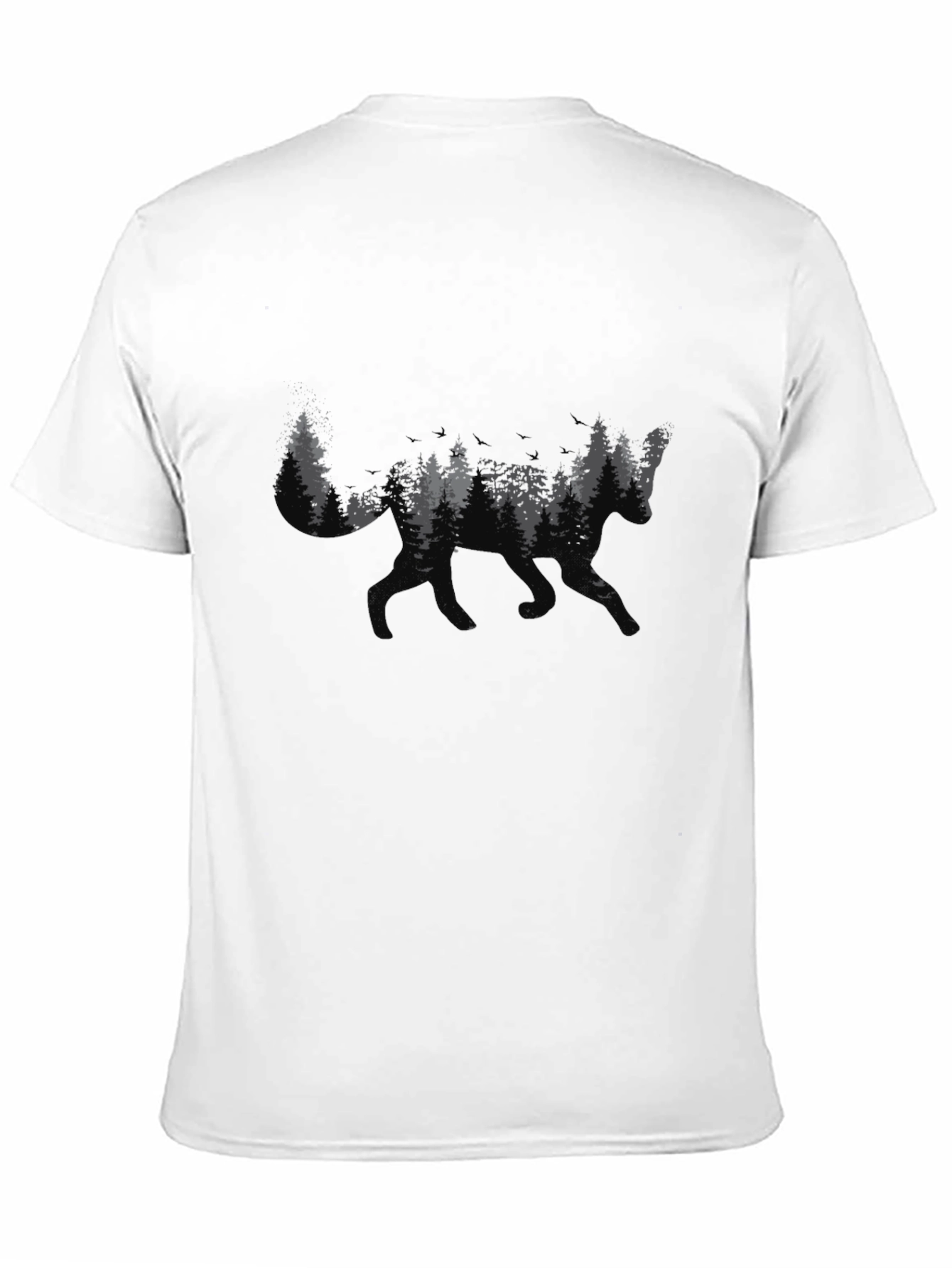 Fox Forest Graphic T-Shirt - Nature Inspired Design