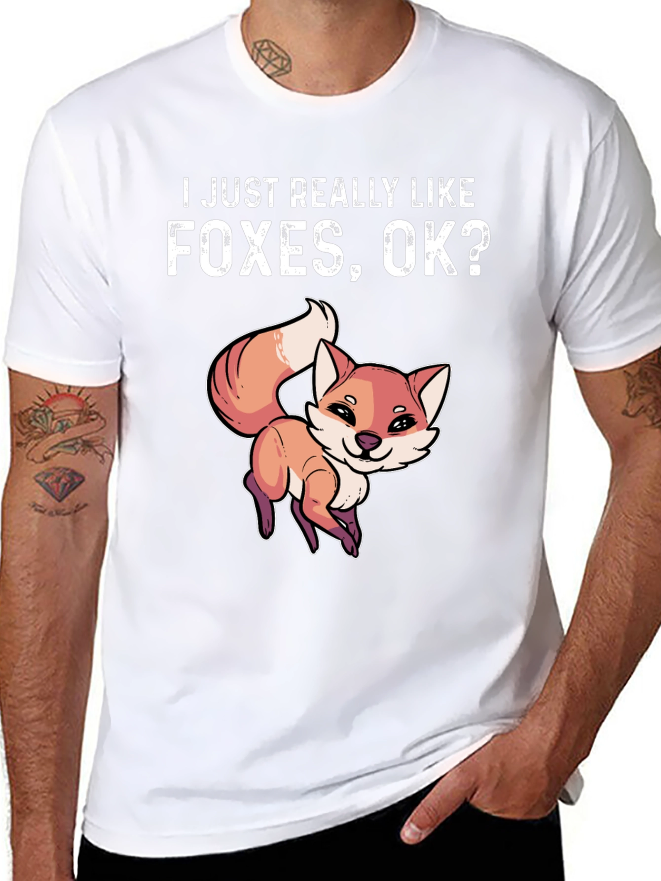 I Just Really Like Foxes OK? Graphic T-Shirt