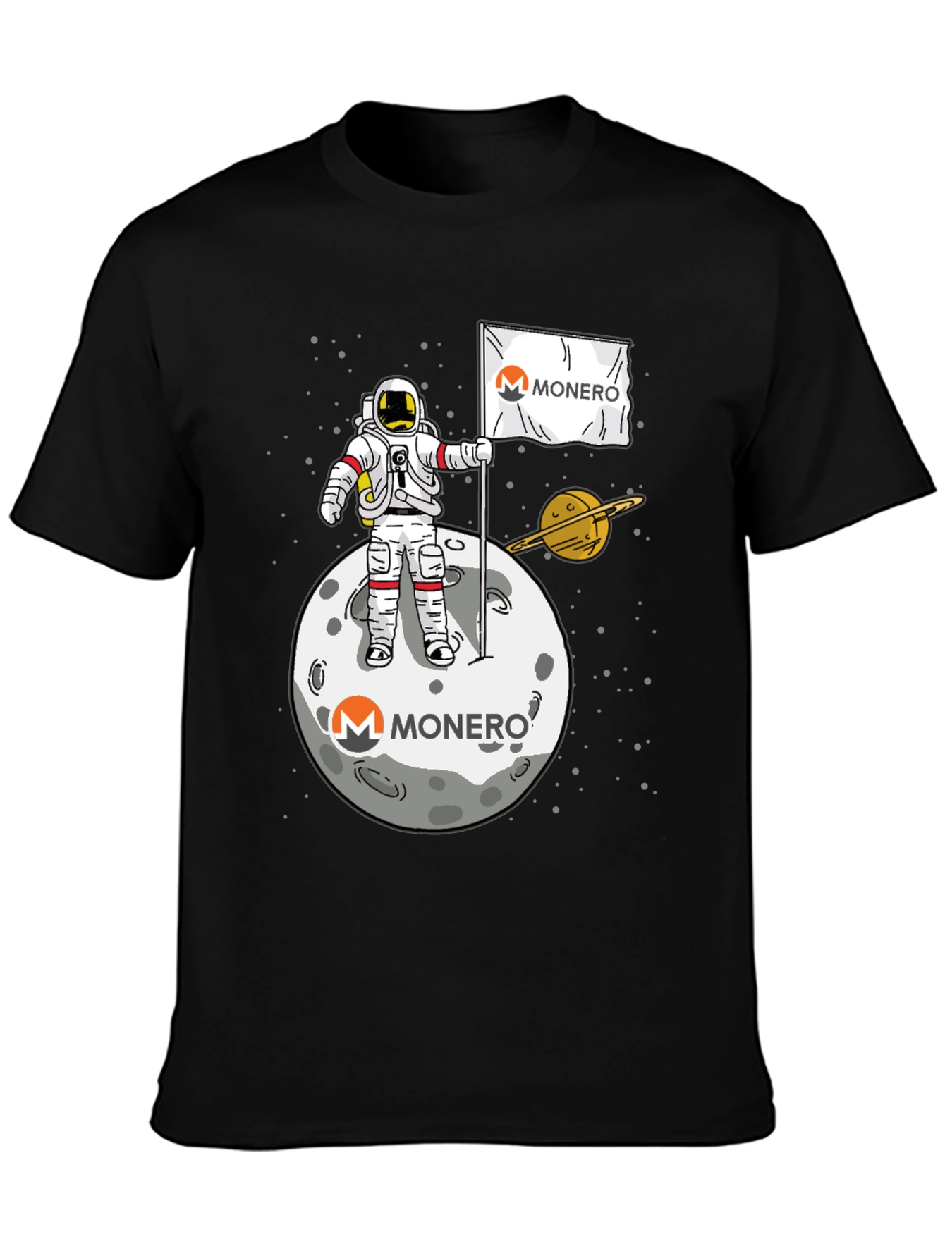 Monero Moon Landing Graphic T-Shirt