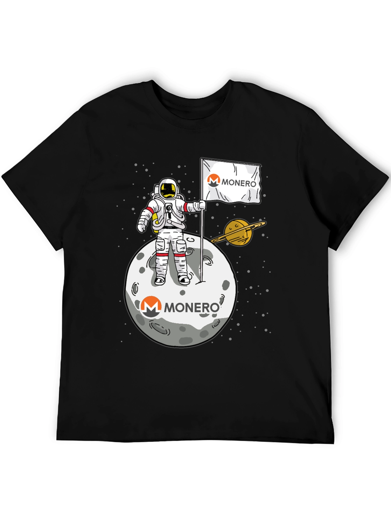 Monero Moon Landing Graphic T-Shirt