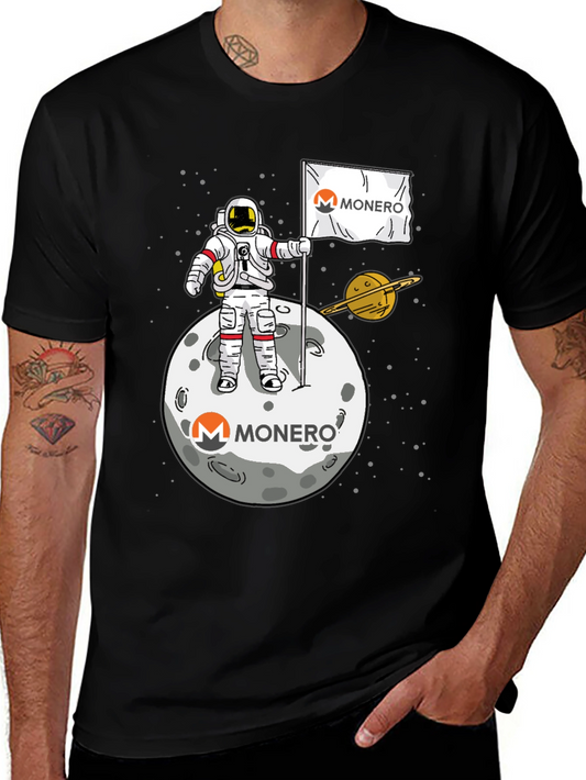 Monero Moon Landing Graphic T-Shirt