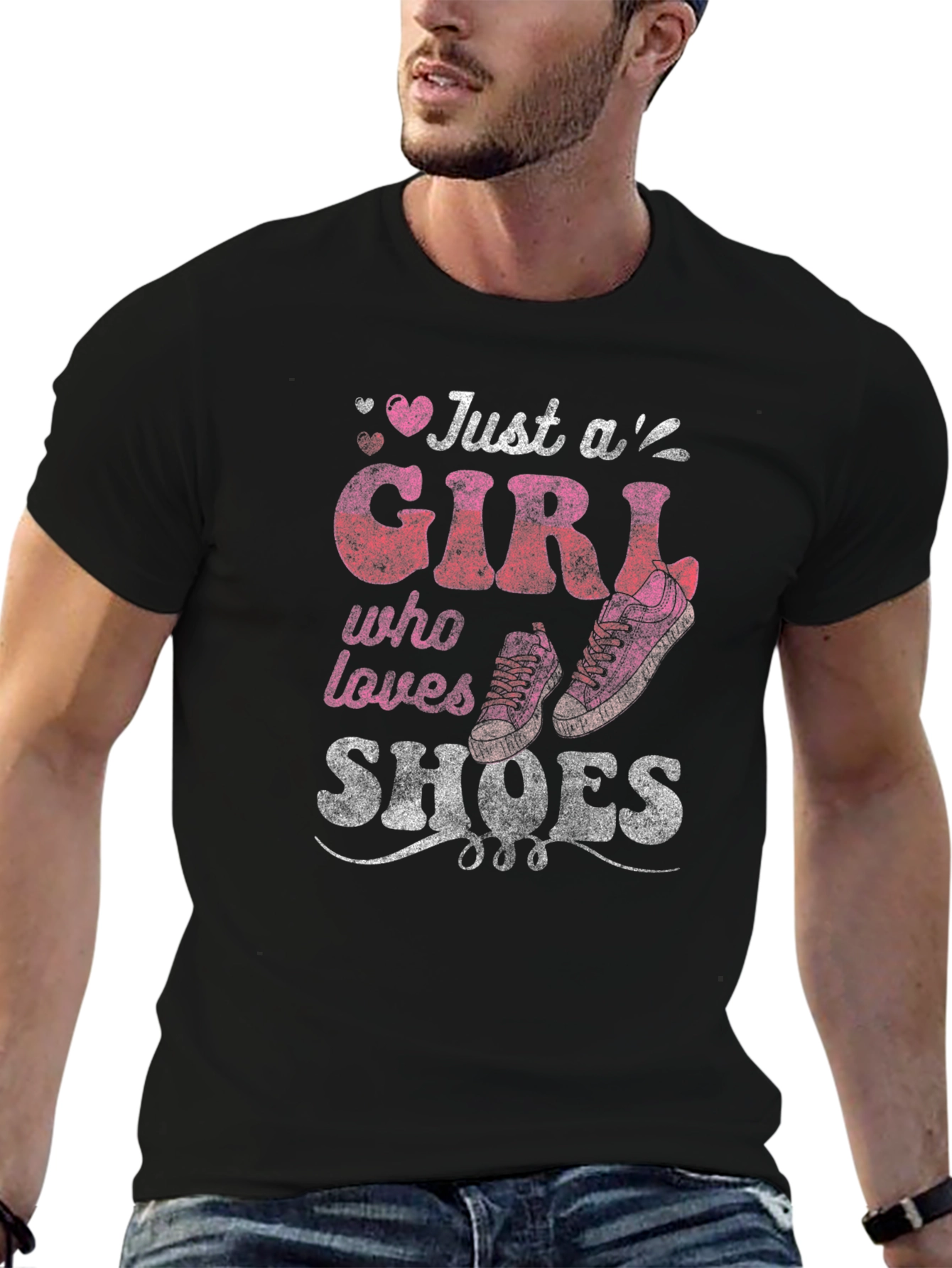 Just A Girl Who Loves Shoes Graphic T-Shirt
