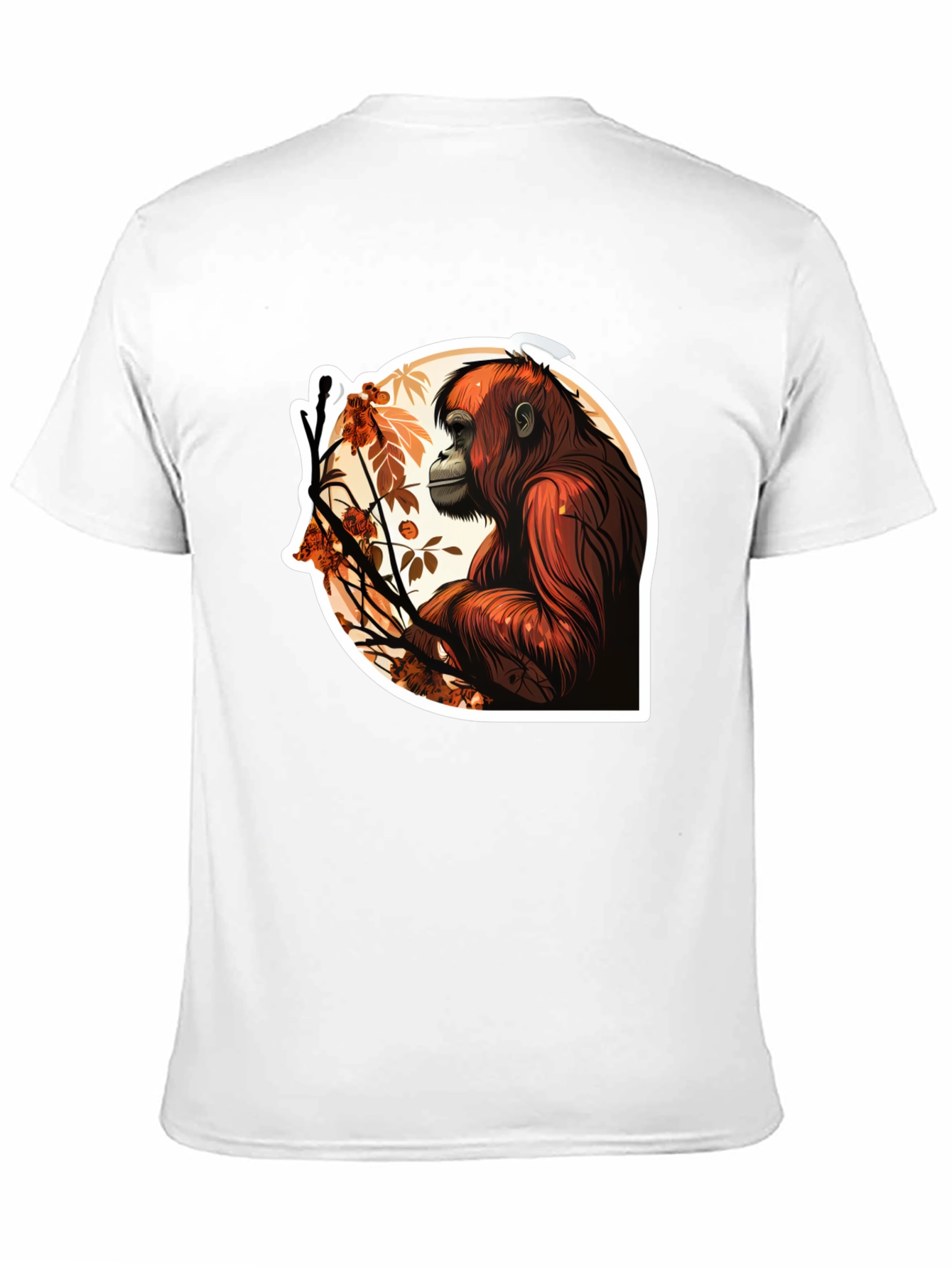 Orangutan Graphic T-Shirt - Stylish Animal Print