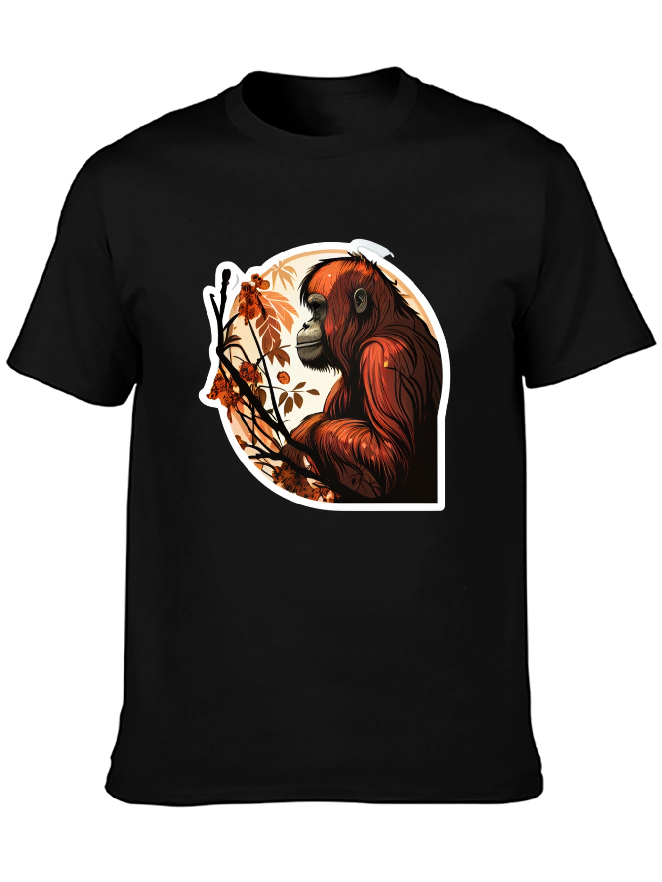 Orangutan Graphic T-Shirt - Stylish Animal Print