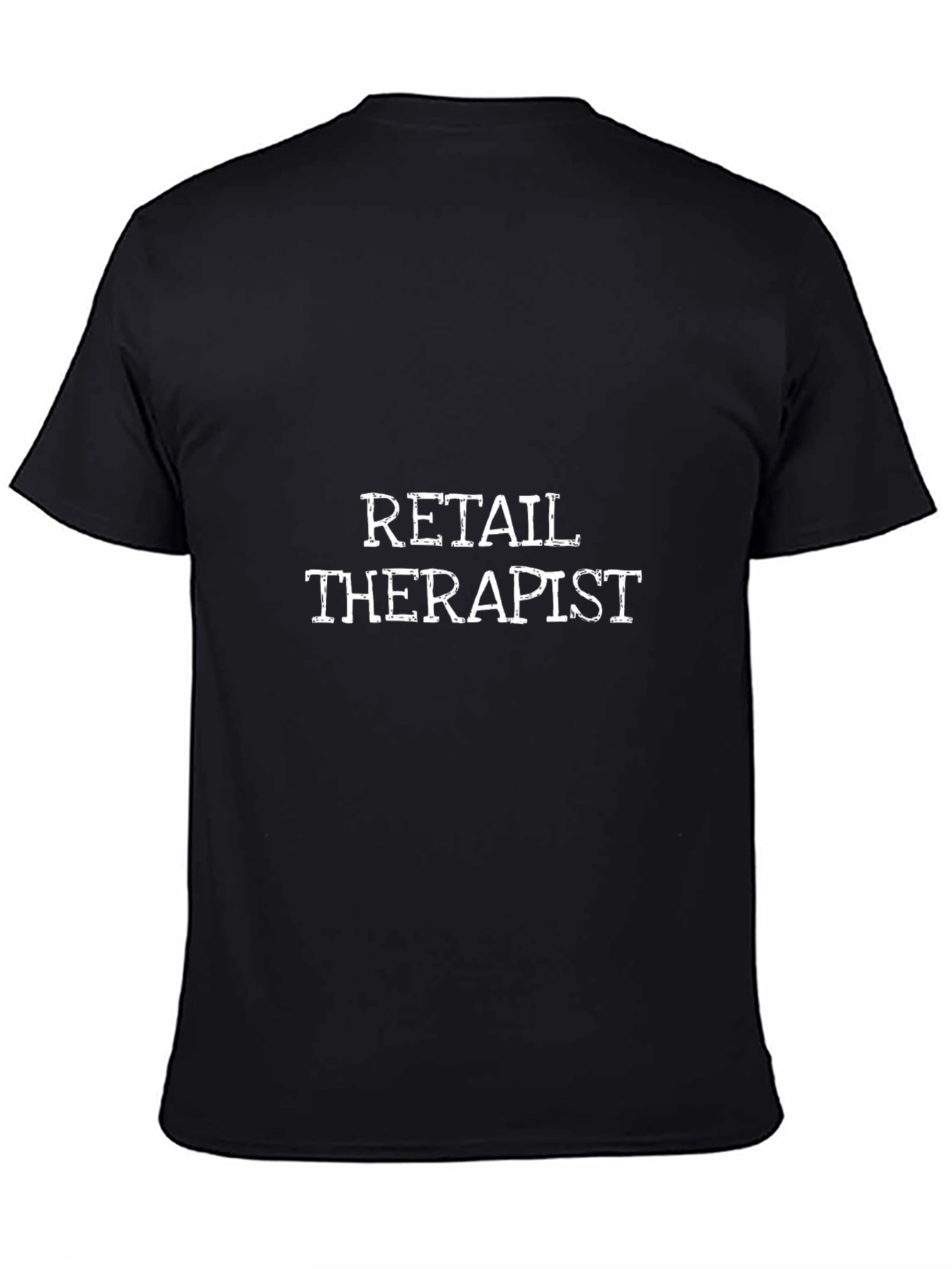 Retail Therapist Black T-Shirt