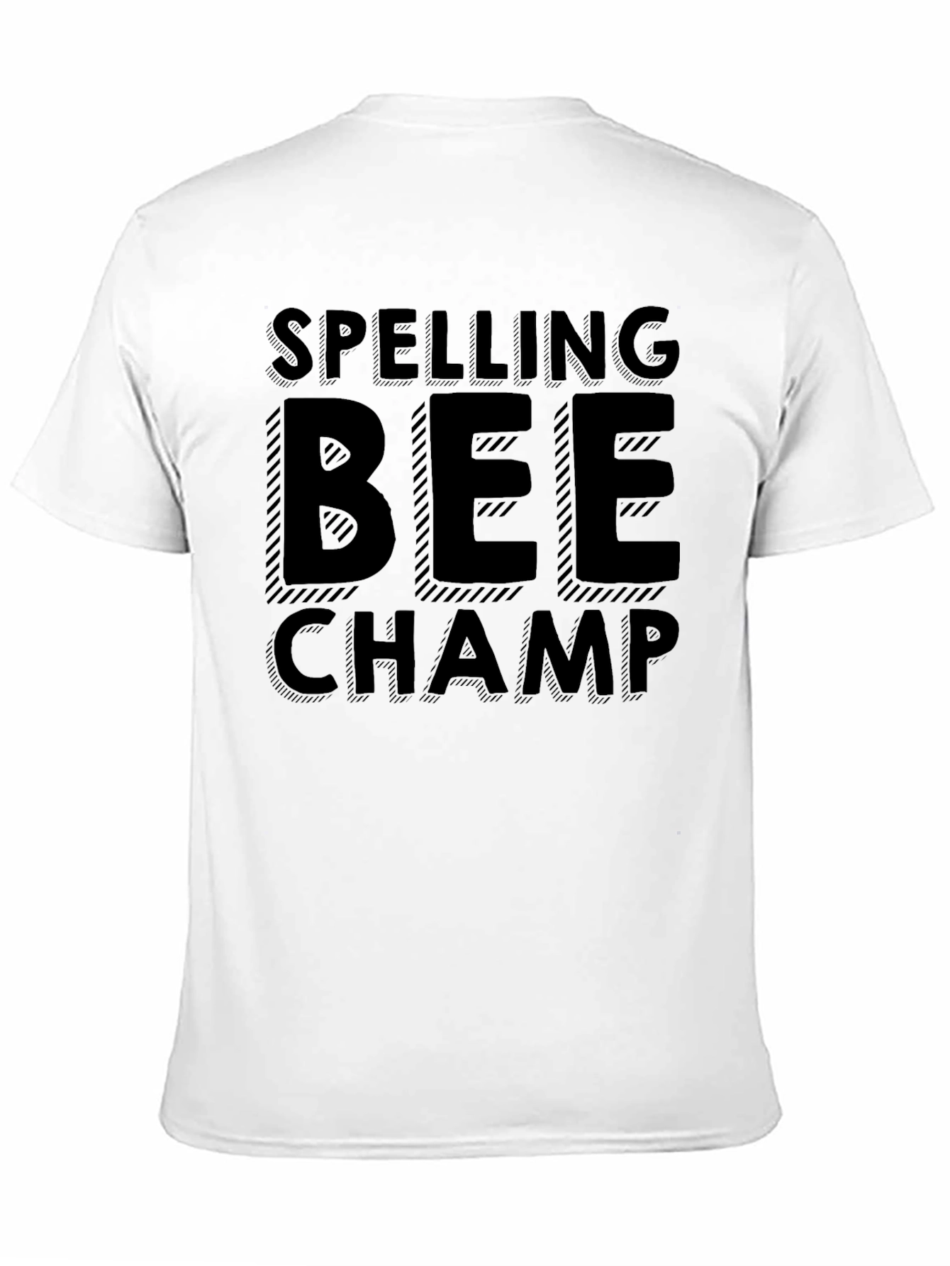 Spelling Bee Champ T-Shirt - Black Graphic Tee