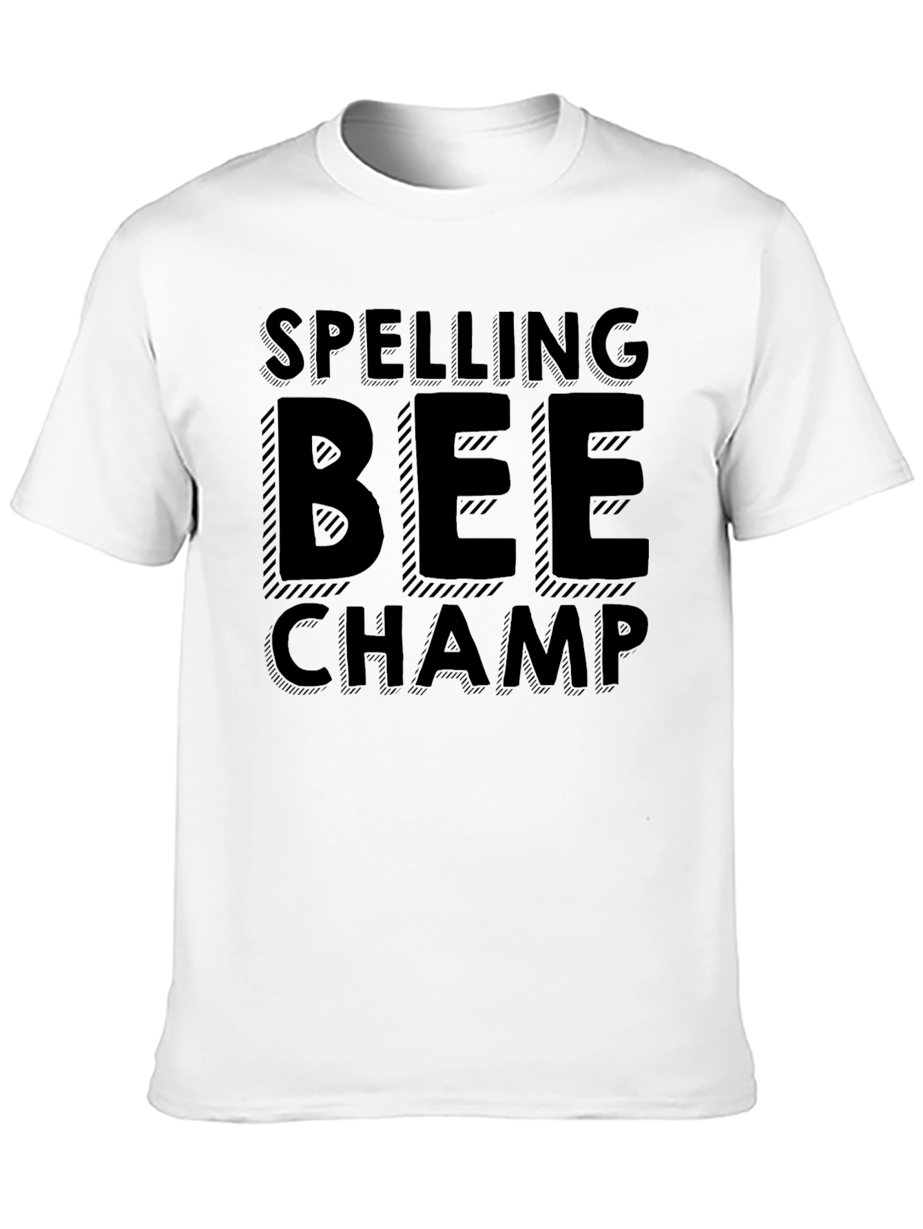 Spelling Bee Champ T-Shirt - Black Graphic Tee