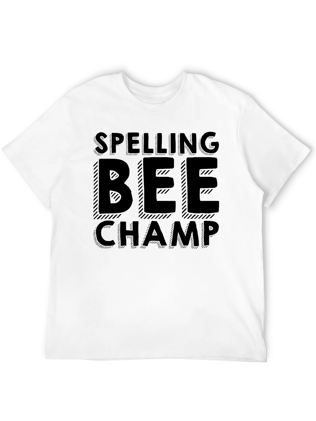 Spelling Bee Champ T-Shirt - Black Graphic Tee