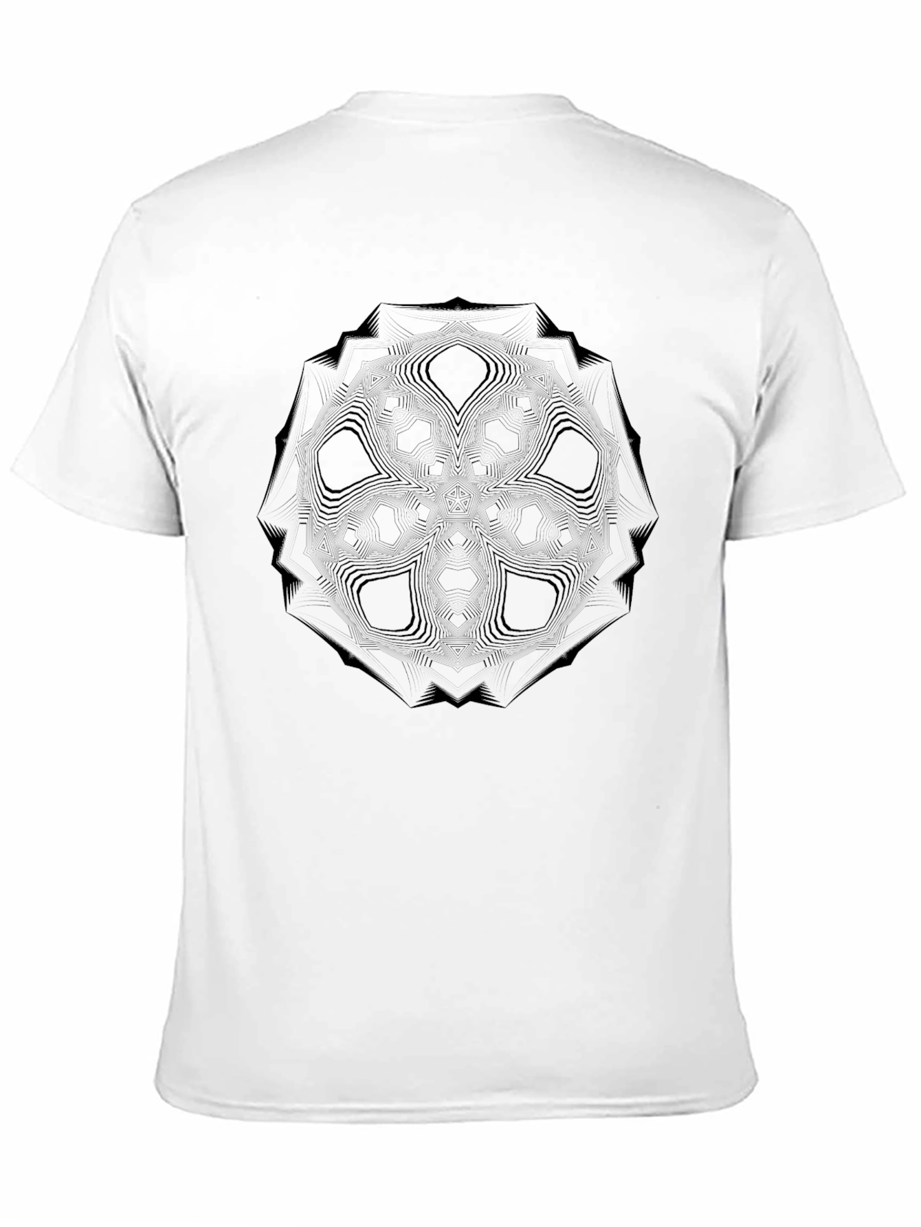 Geometric Mandala T-Shirt - Mens Black Graphic Tee