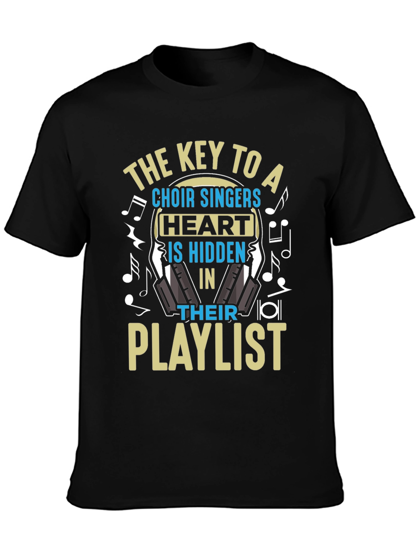 Choir Singer Heart Playlist T-Shirt