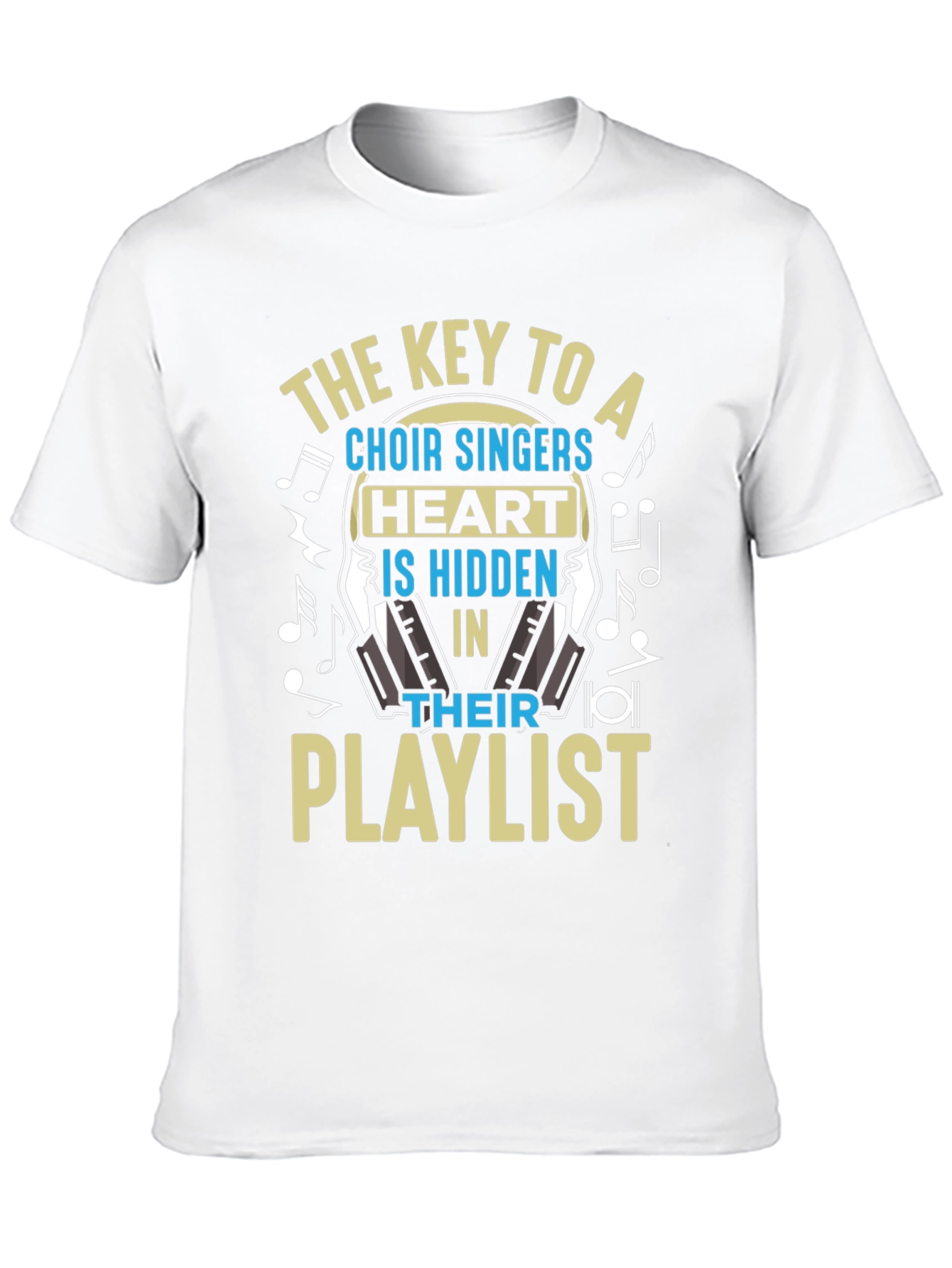 Choir Singer Heart Playlist T-Shirt