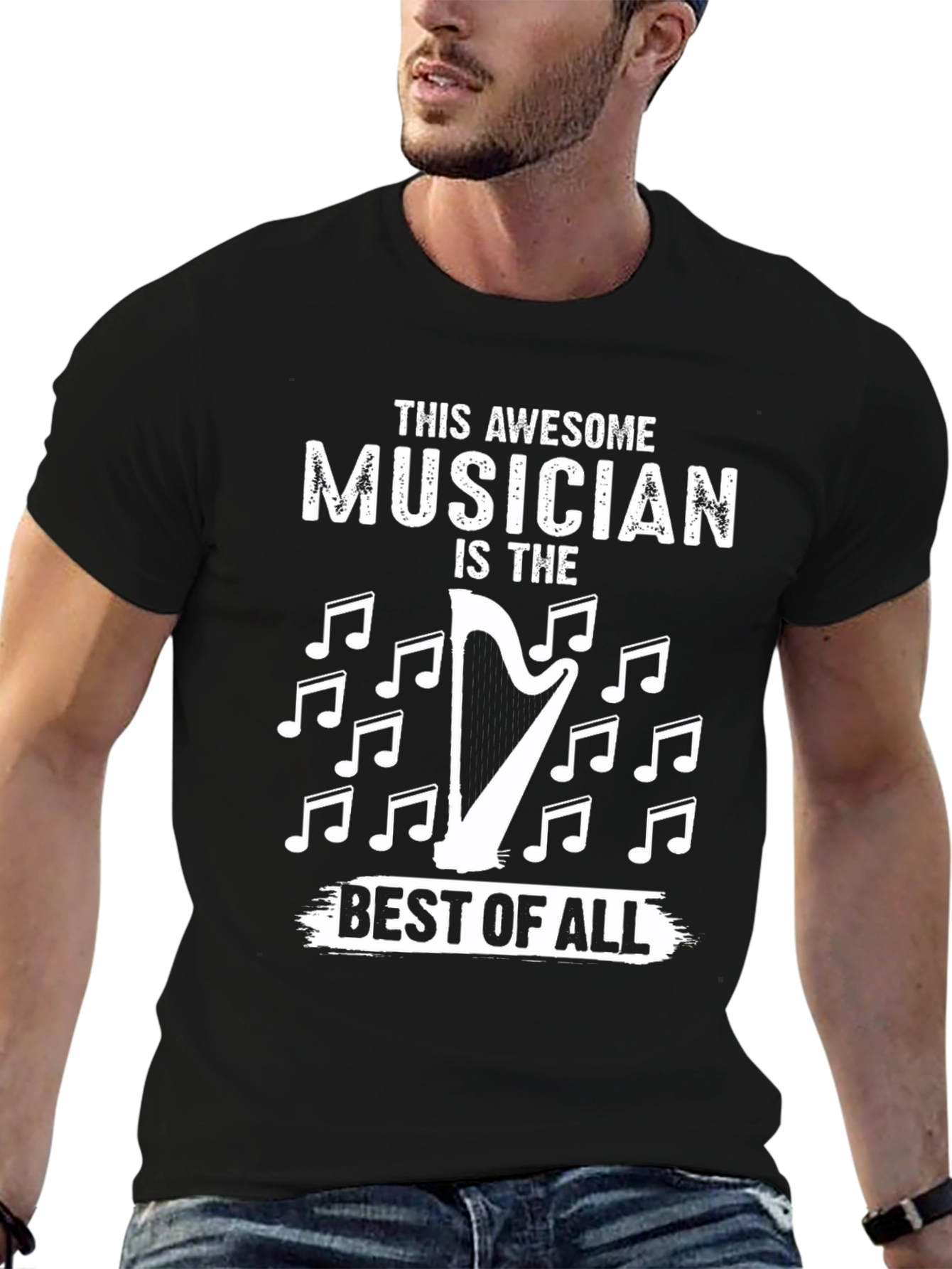 Awesome Musician Harp T-Shirt