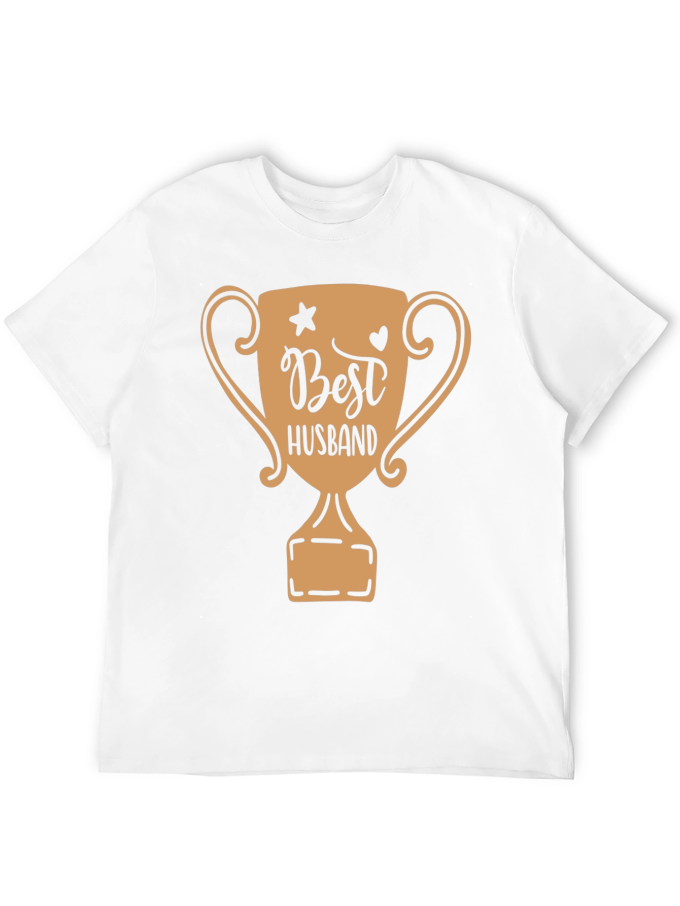 Best Husband Trophy Graphic Tee - Black Cotton T-Shirt