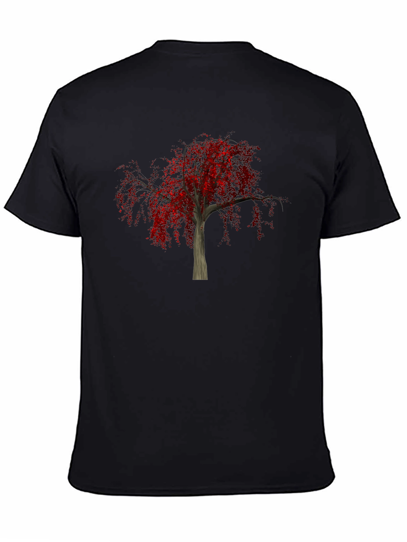 Autumn Tree Graphic T-Shirt - Black
