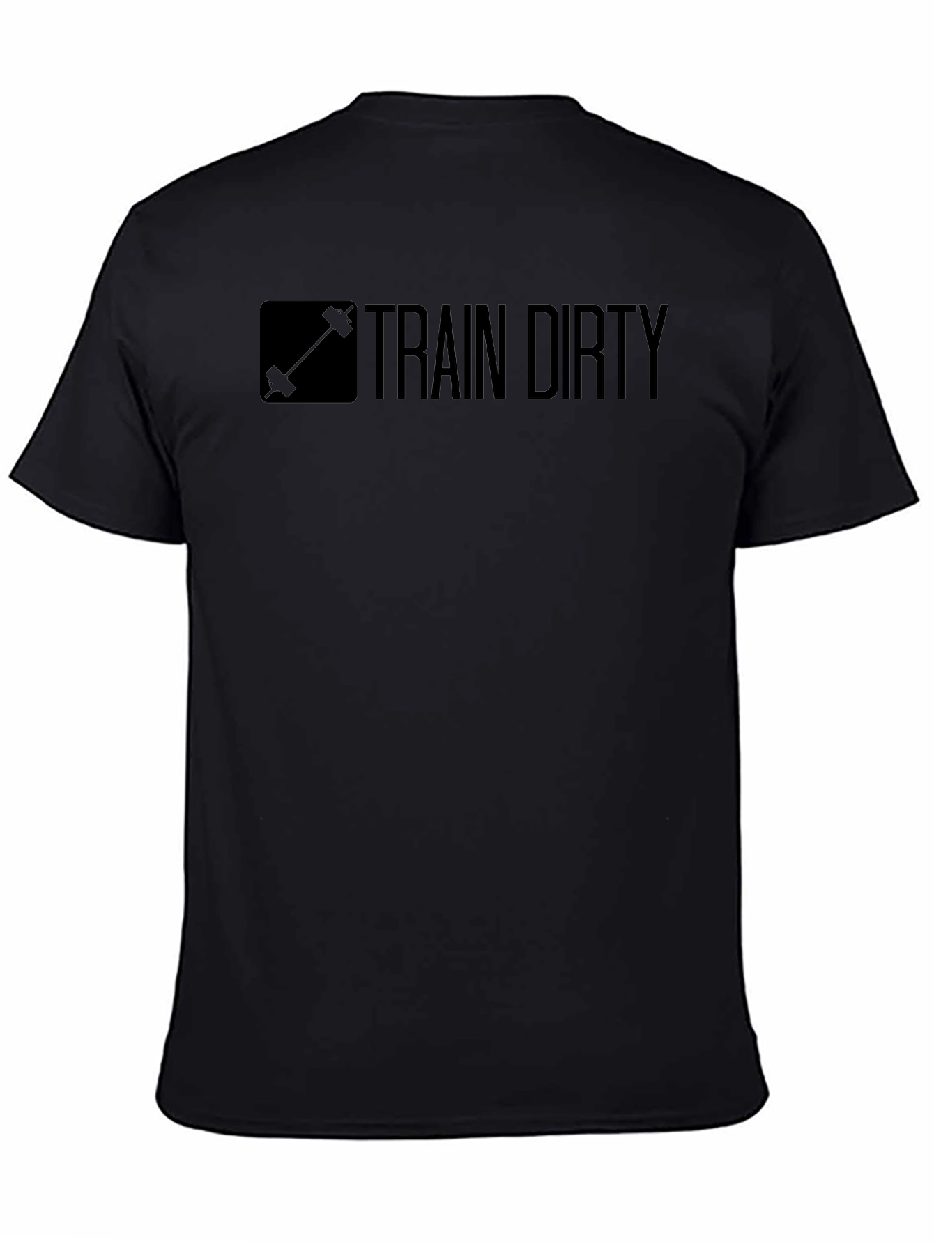 Train Dirty Black Graphic T-Shirt