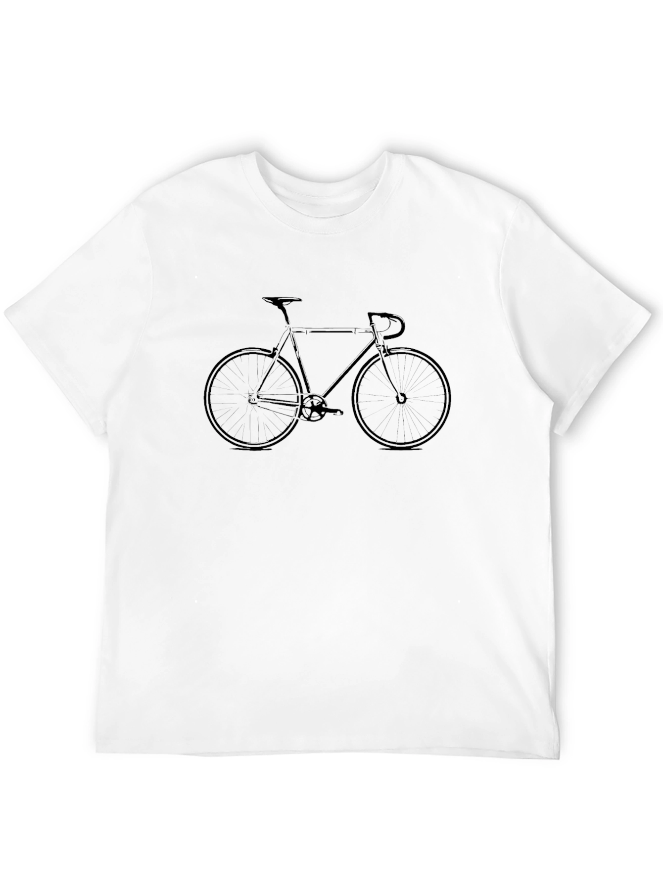 Black Bicycle Graphic T-Shirt - Modern Casual Tee