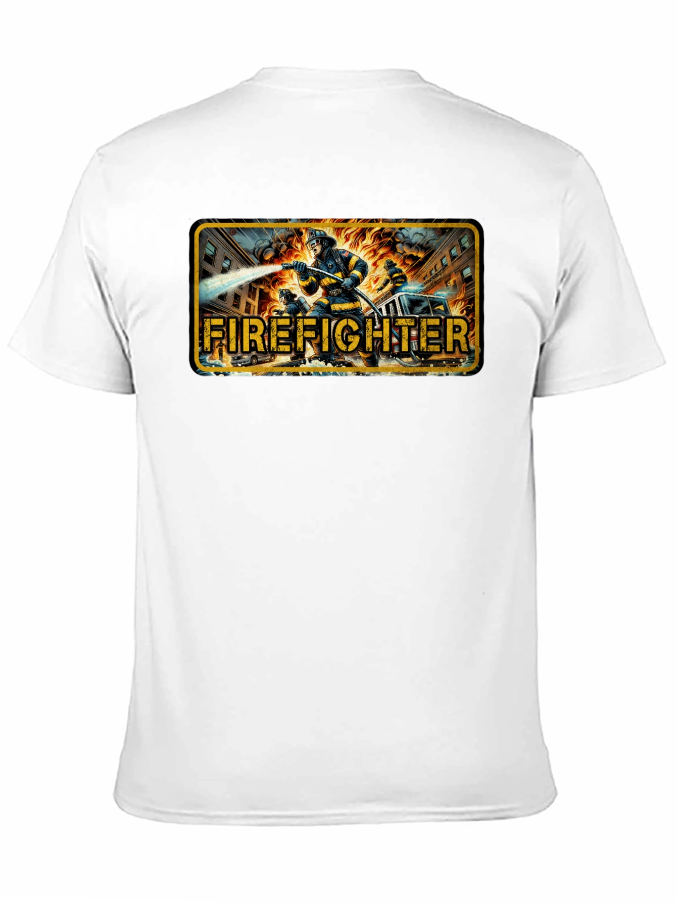 Firefighter Graphic T-Shirt - Heroic Design