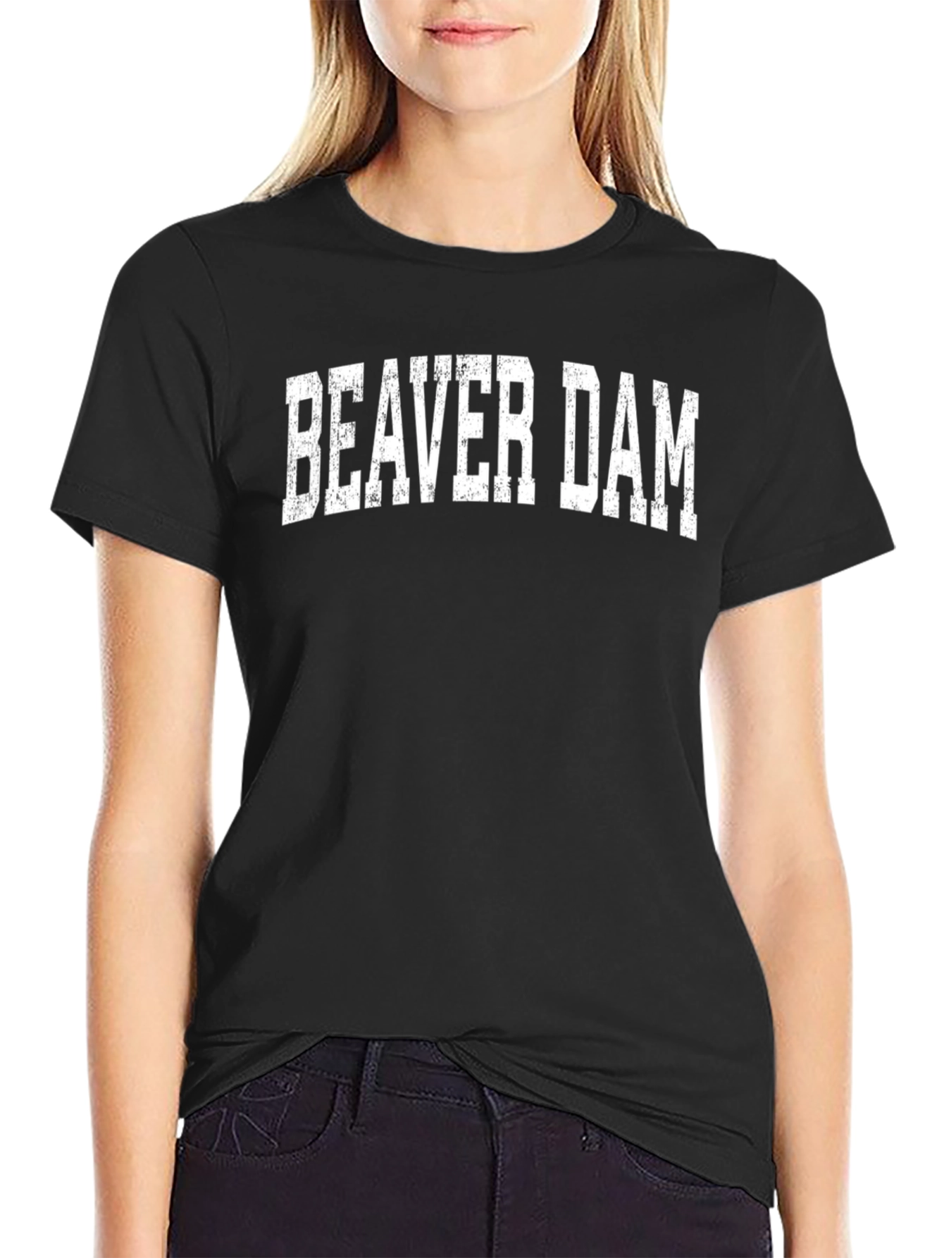 Beaver Dam Graphic T-Shirt - Bold Text Tee