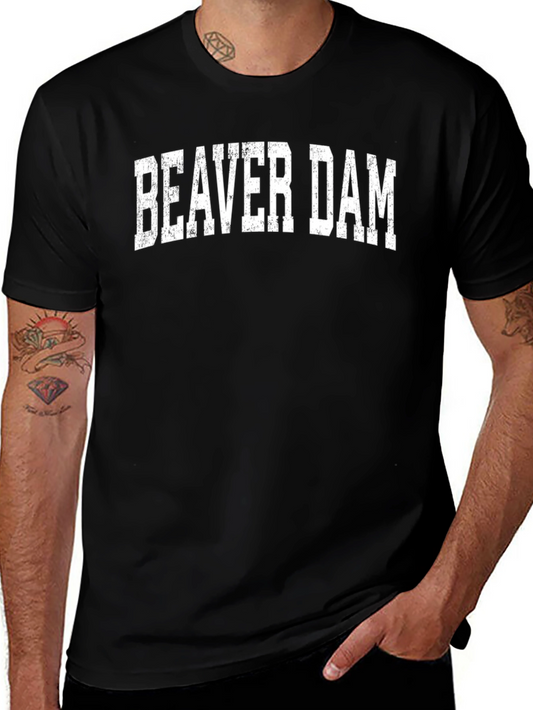 Beaver Dam Graphic T-Shirt - Bold Text Tee