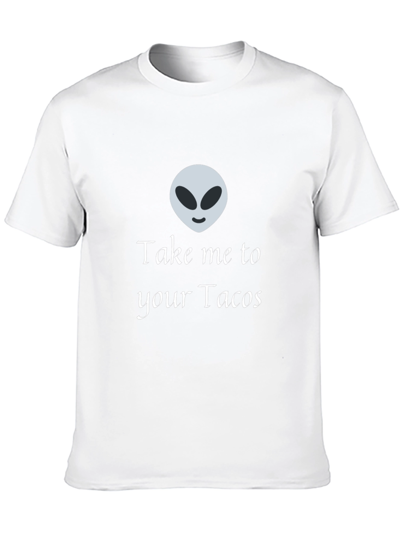 Alien Take Me To Your Tacos Black T-Shirt