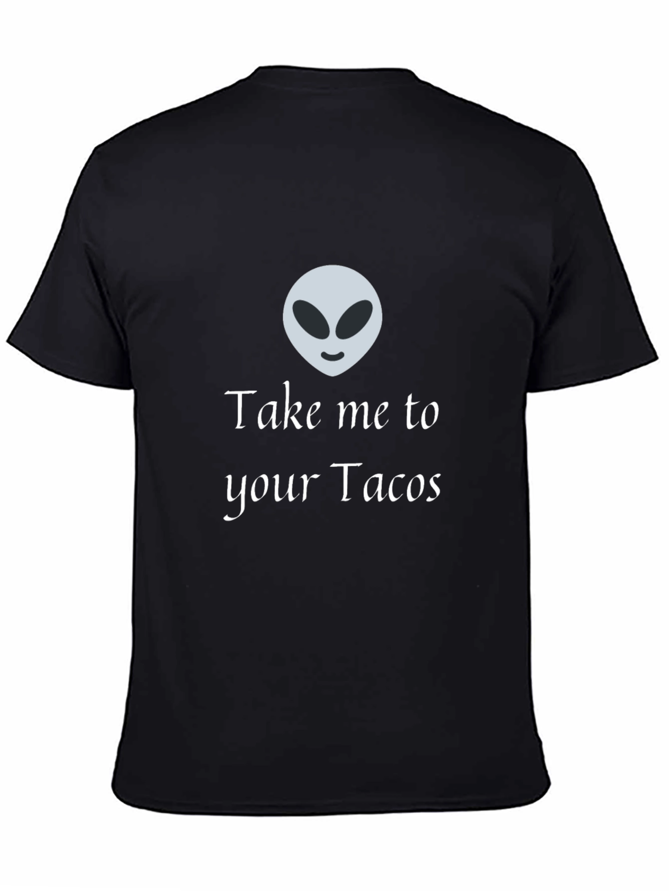 Alien Take Me To Your Tacos Black T-Shirt