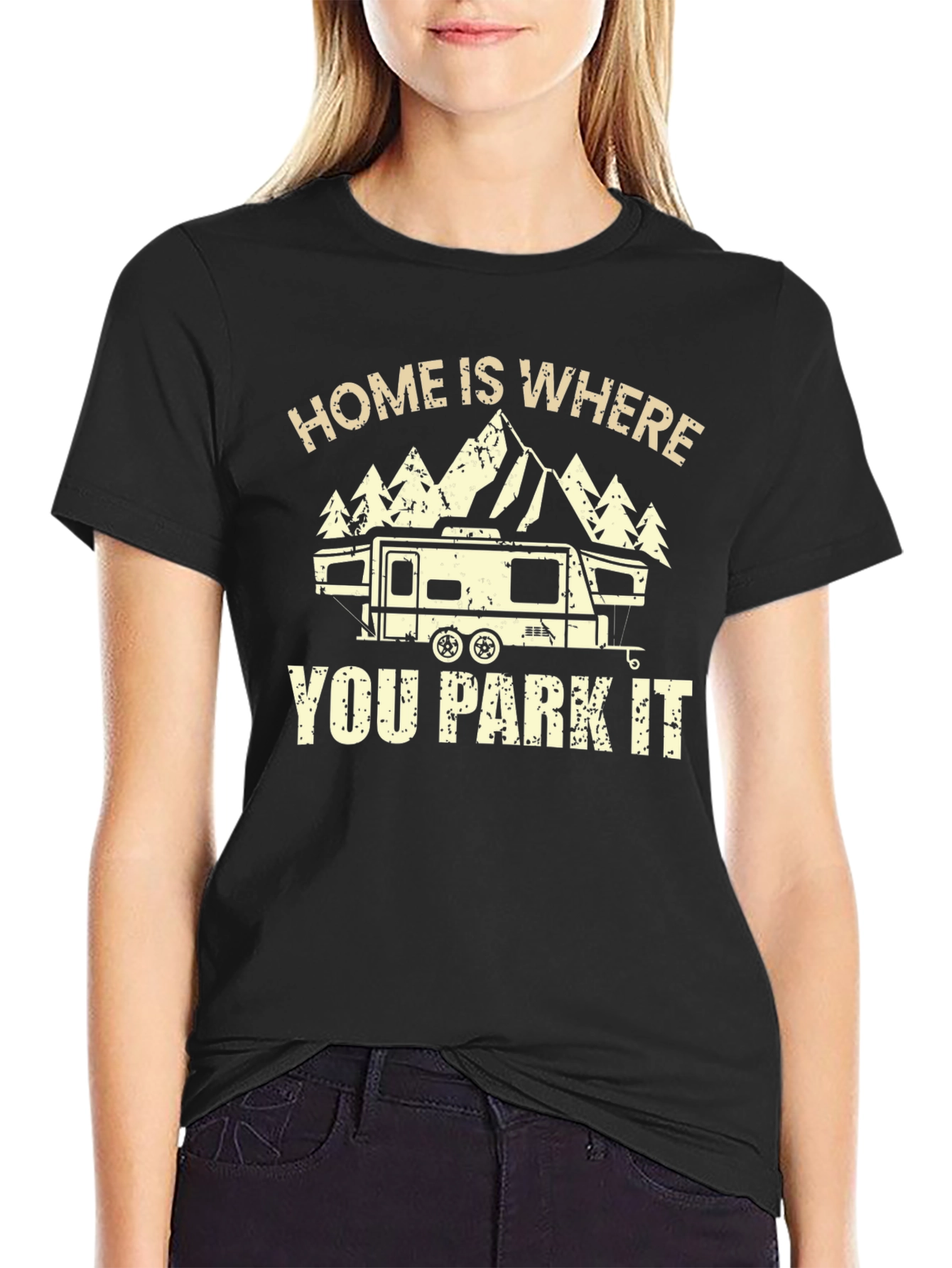 Home is Where You Park It RV Camping T-Shirt
