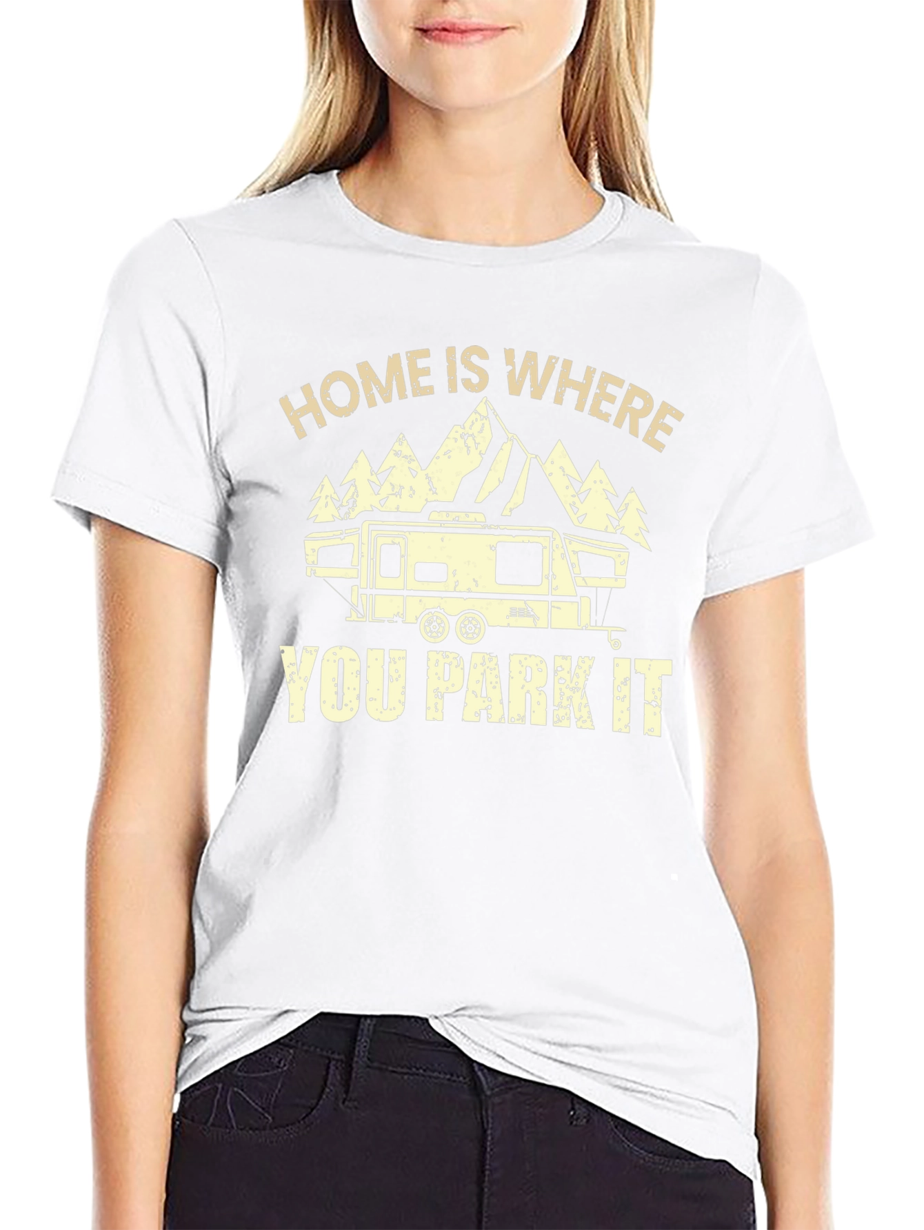 Home is Where You Park It RV Camping T-Shirt
