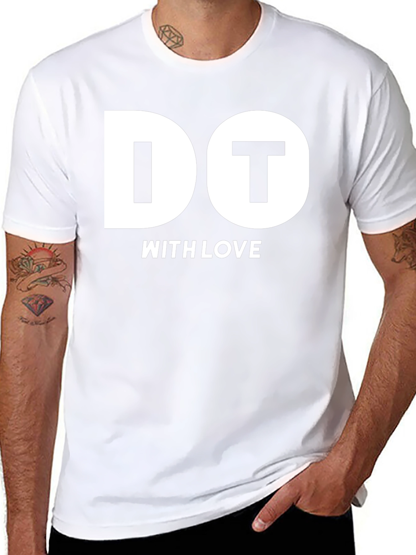 Do It With Love Black T-Shirt