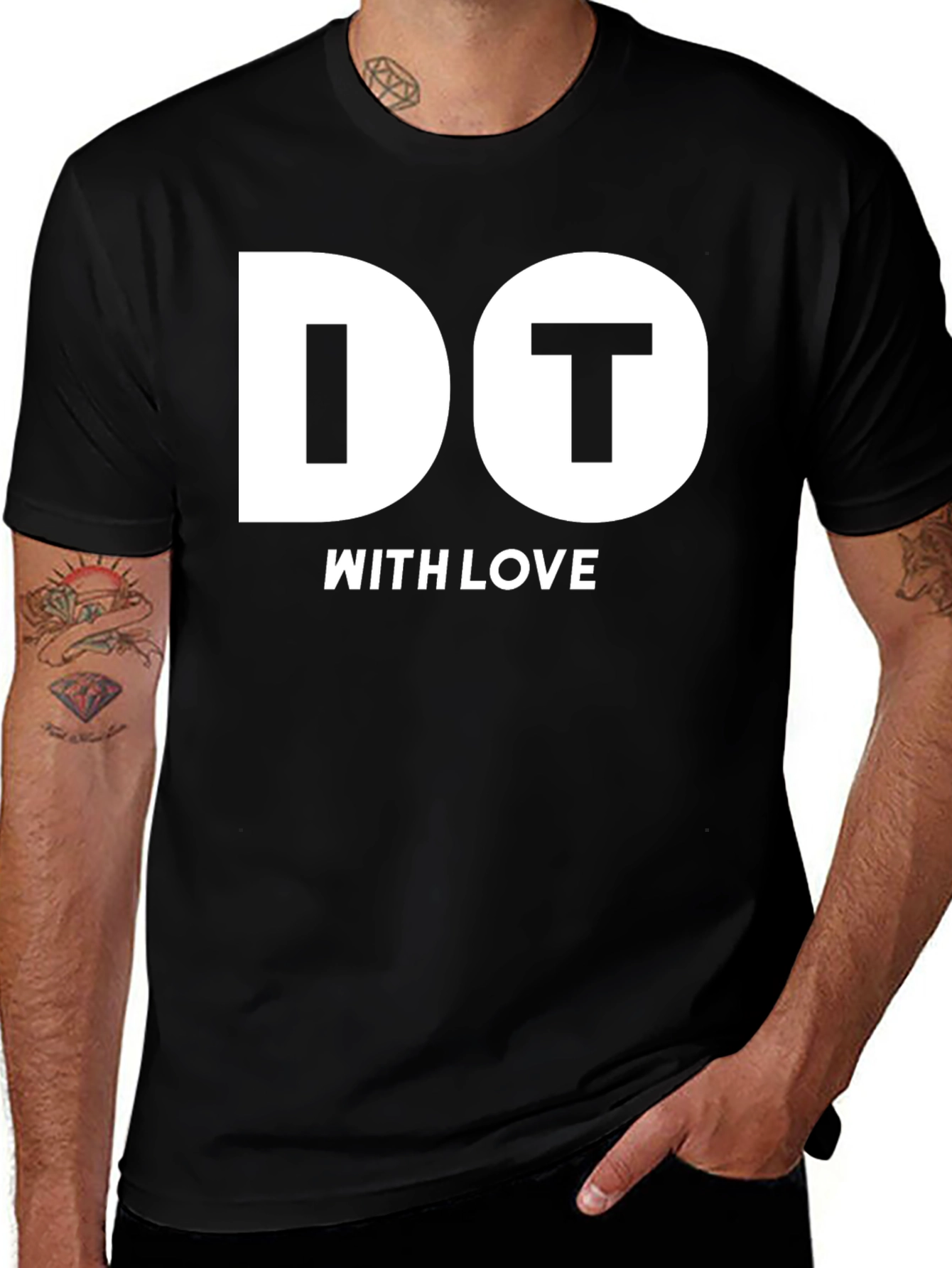 Do It With Love Black T-Shirt
