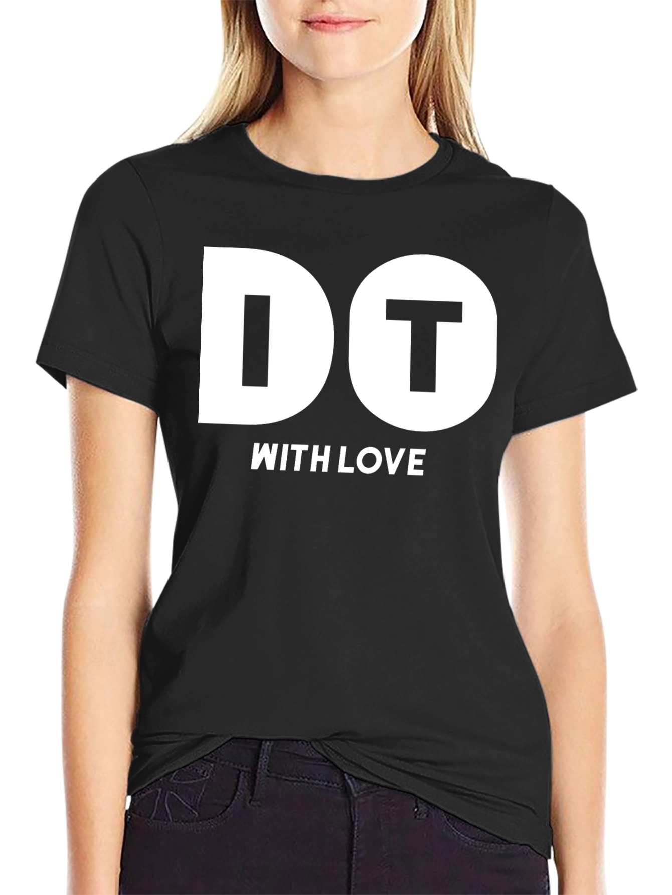 Do It With Love Black T-Shirt