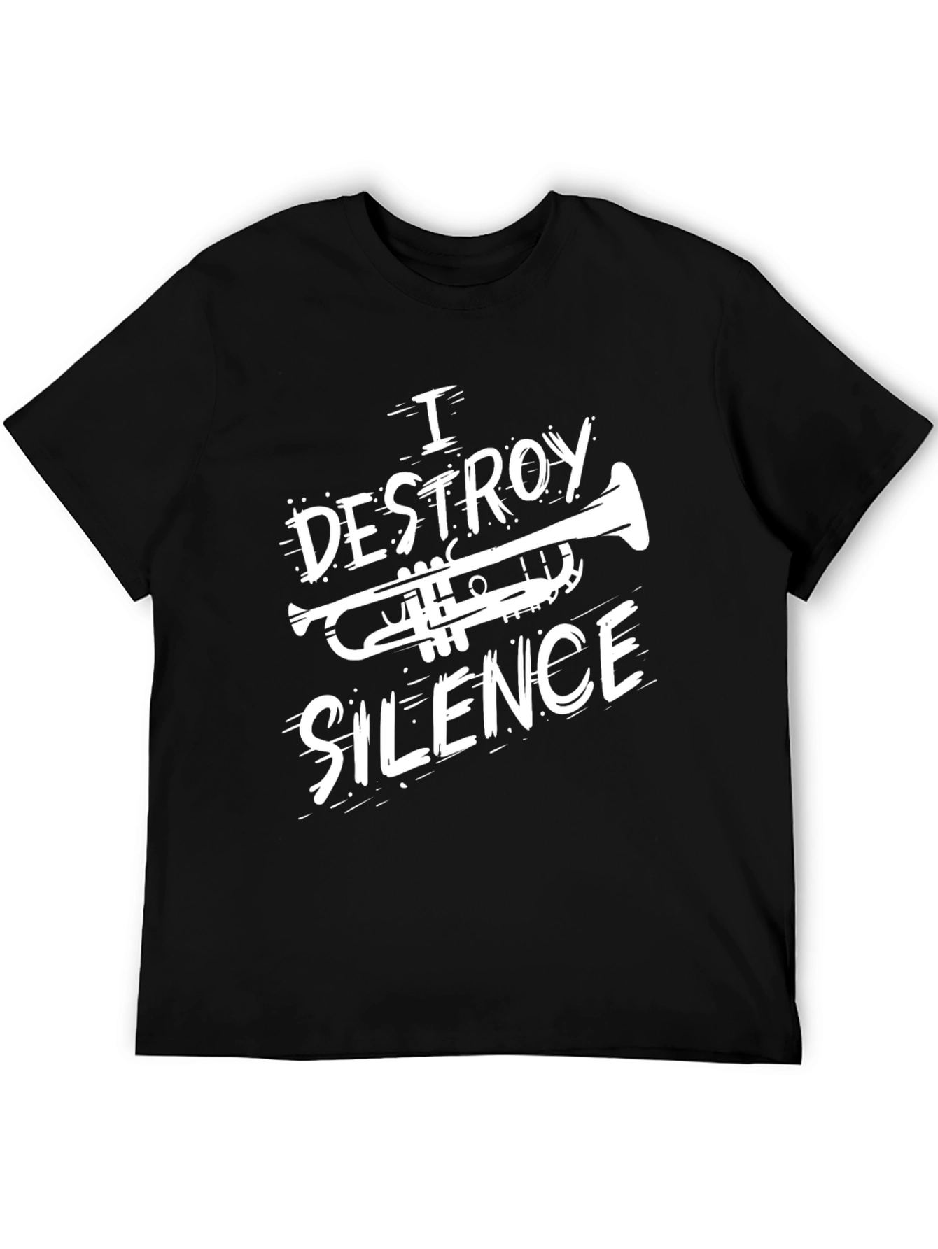 I Destroy Silence T-Shirt - Musician Trumpet Tee