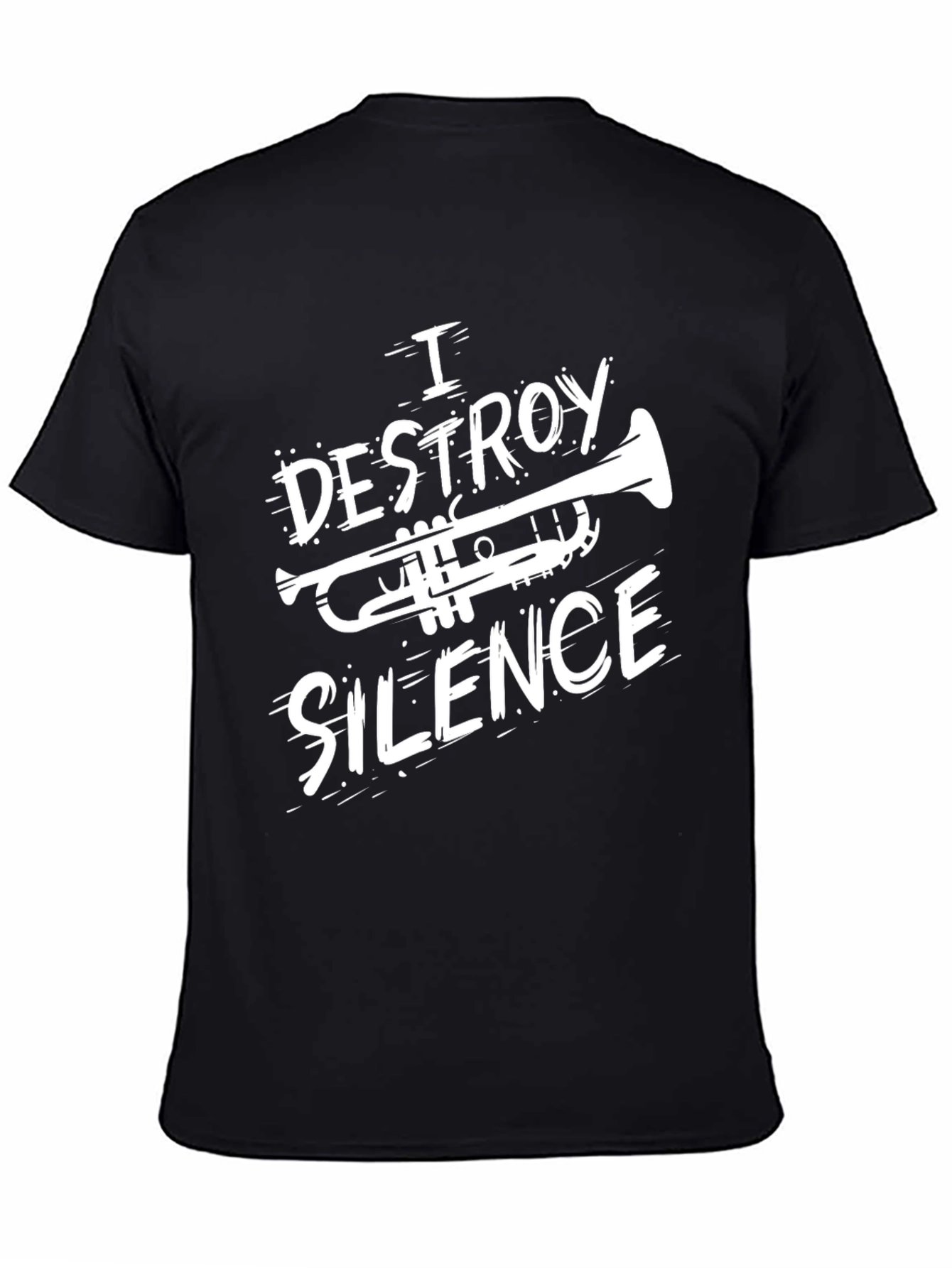 I Destroy Silence T-Shirt - Musician Trumpet Tee