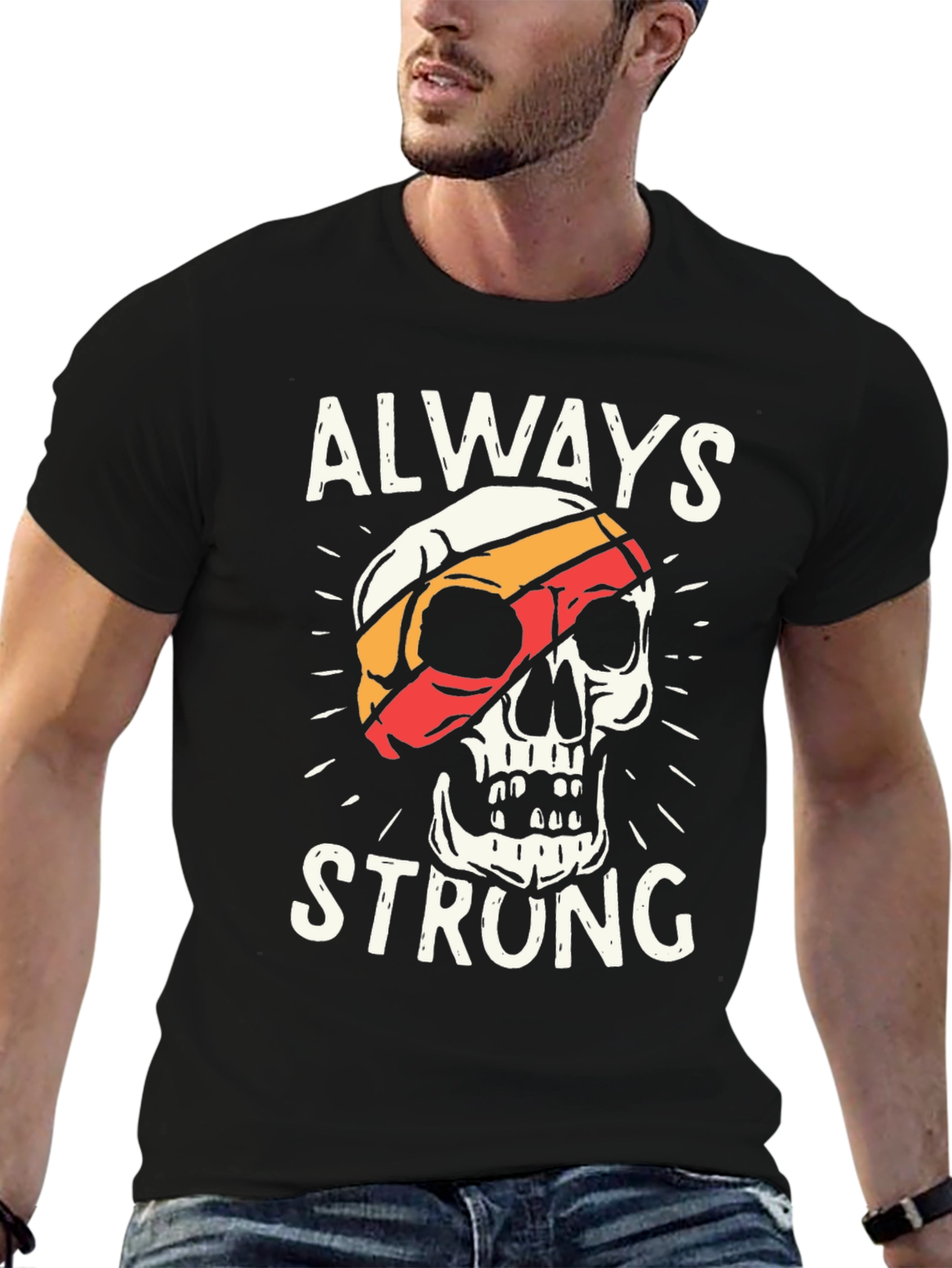 Always Strong Skull Graphic Tee