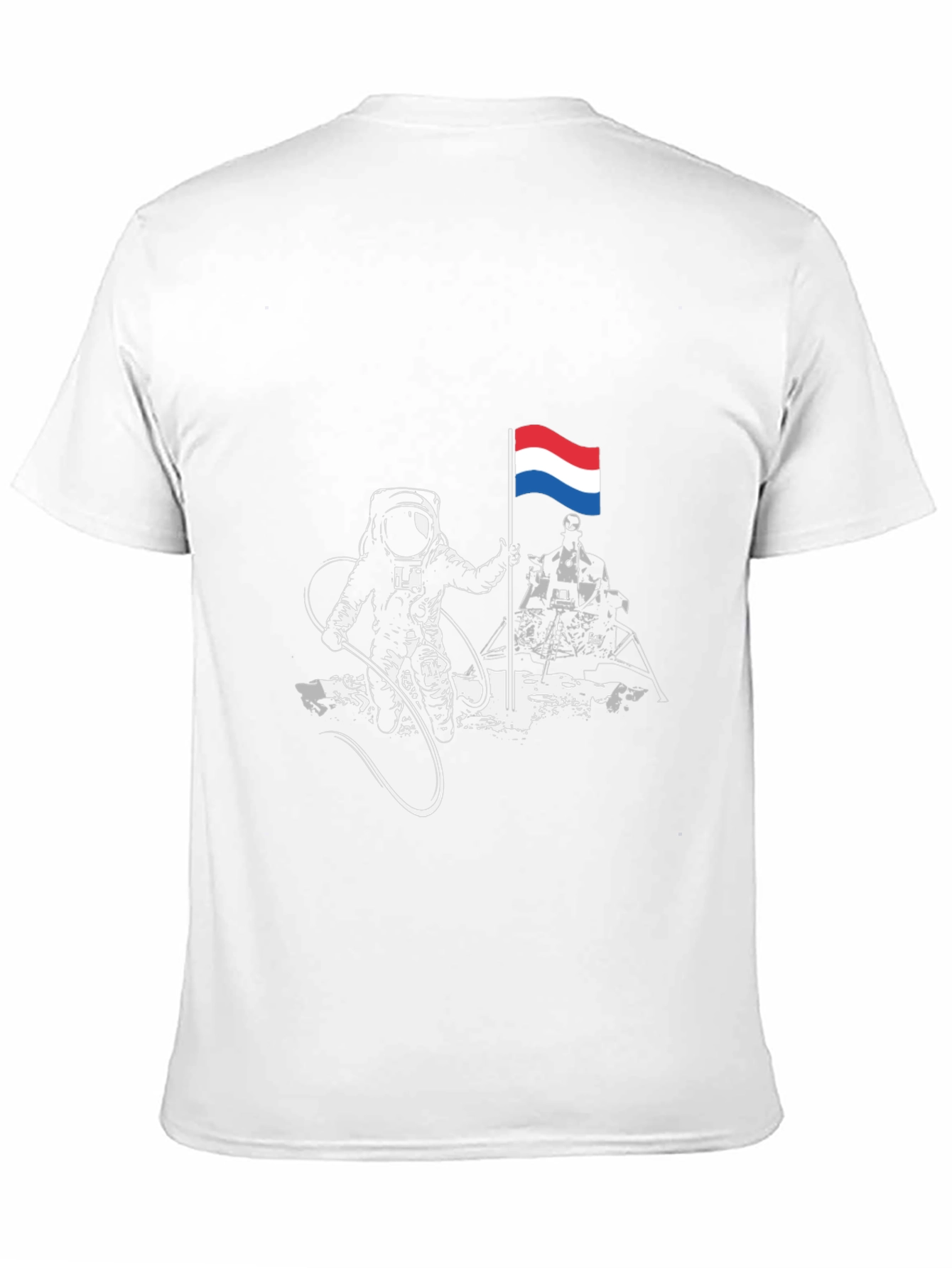 Astronaut Flag T-Shirt - Space Exploration Tee
