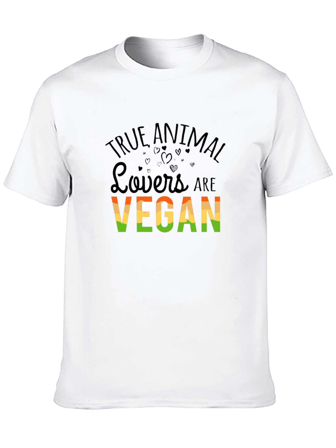 True Animal Lovers Vegan Graphic T-Shirt