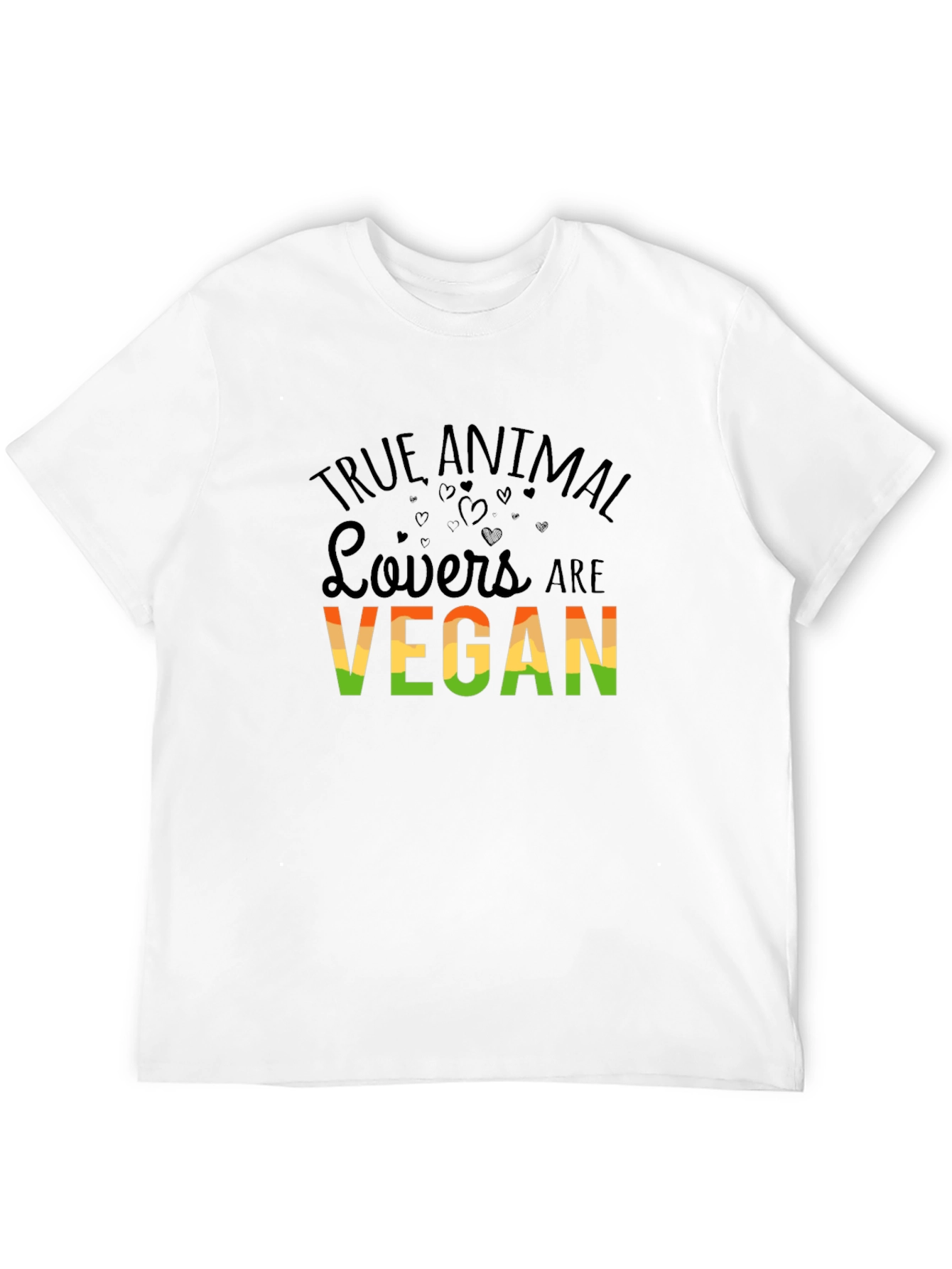 True Animal Lovers Vegan Graphic T-Shirt
