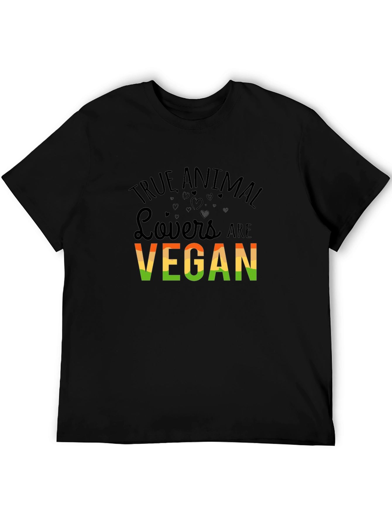 True Animal Lovers Vegan Graphic T-Shirt
