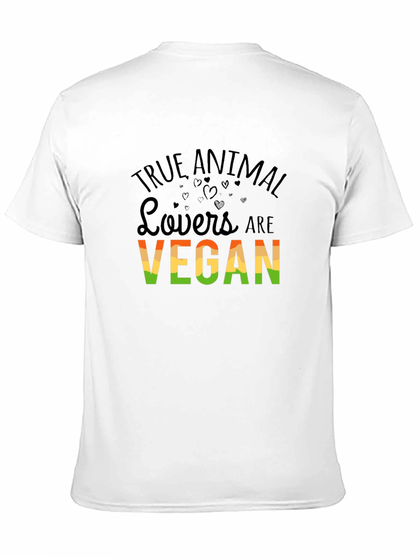 True Animal Lovers Vegan Graphic T-Shirt