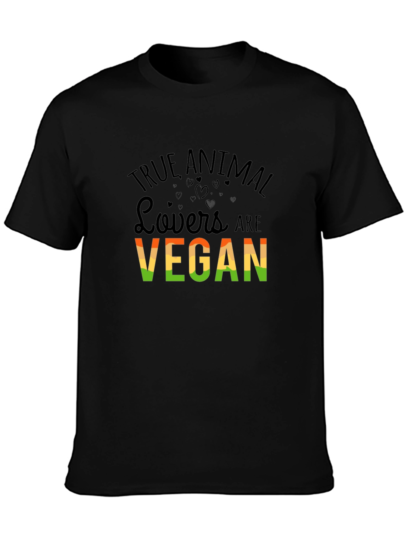 True Animal Lovers Vegan Graphic T-Shirt