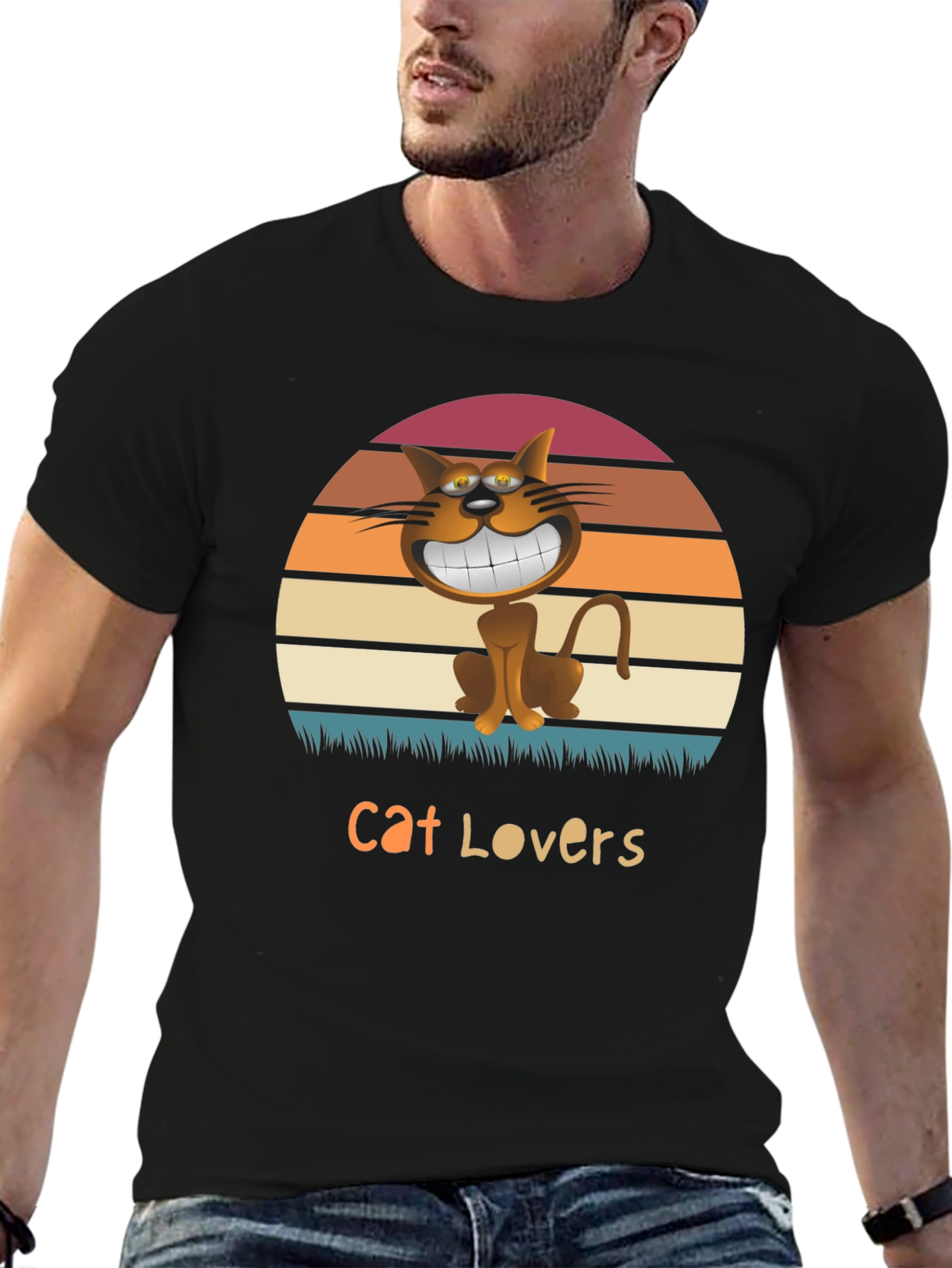 Cat Lovers Graphic T-Shirt -  Stylish & Fun!
