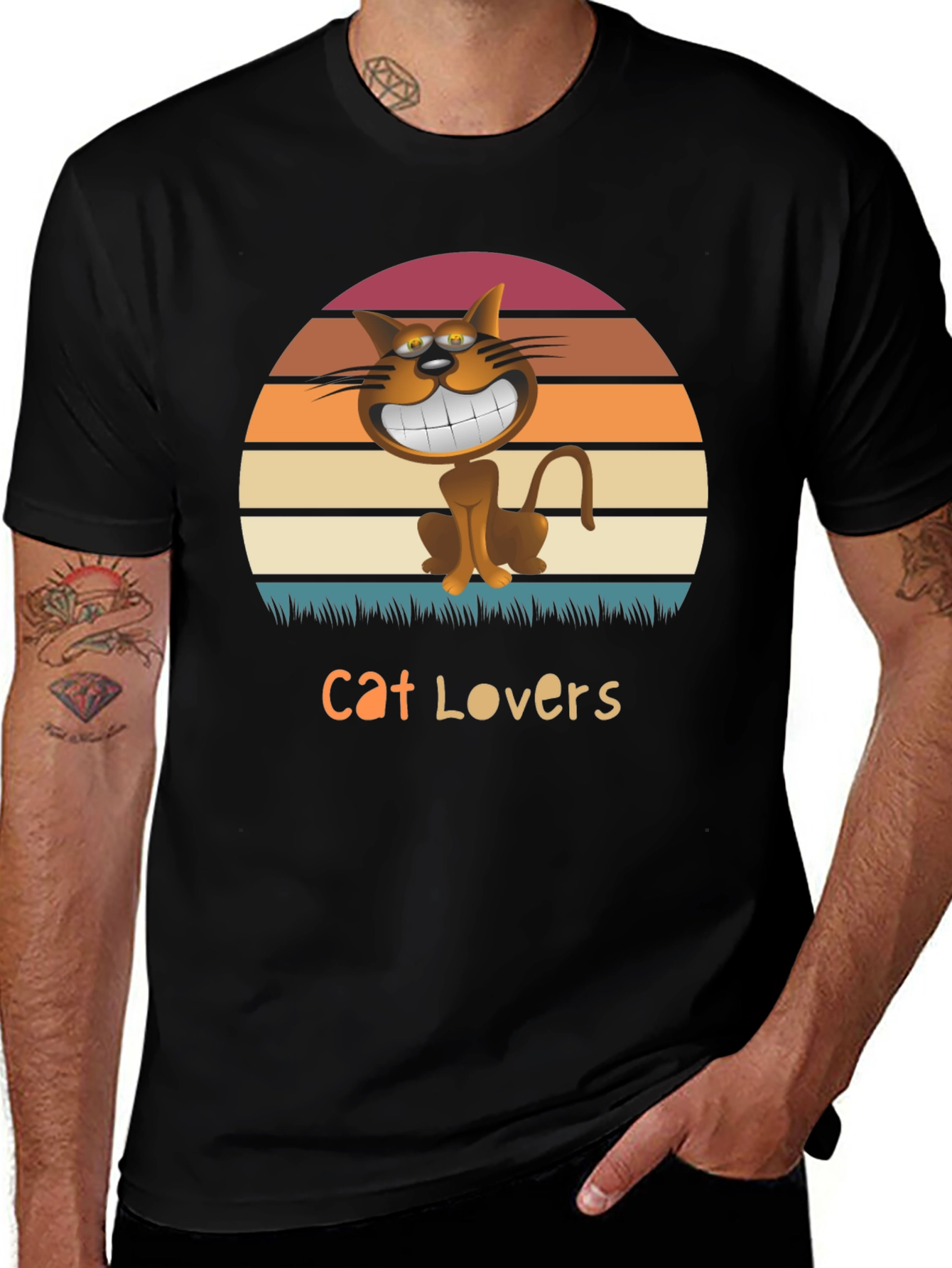 Cat Lovers Graphic T-Shirt -  Stylish & Fun!