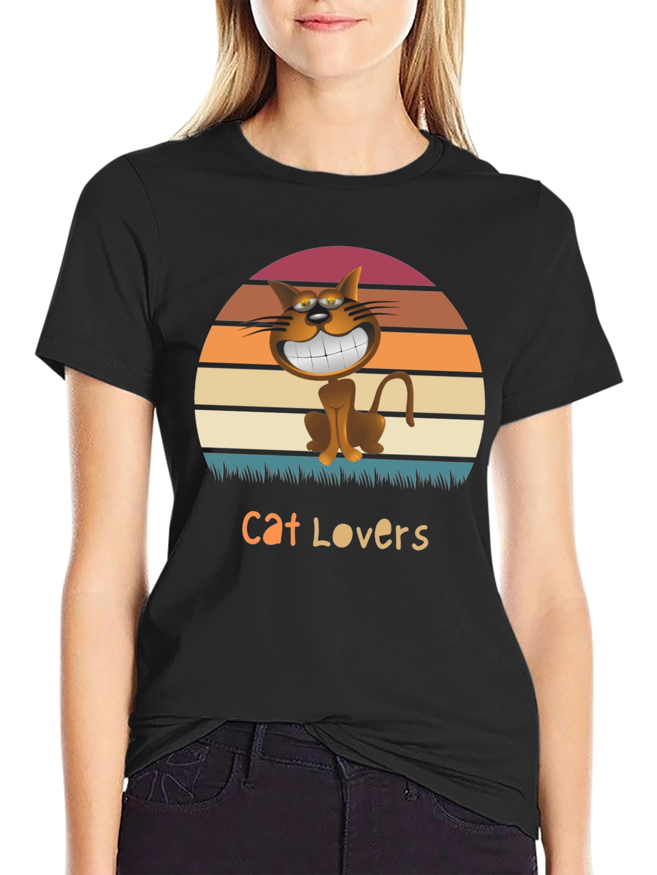 Cat Lovers Graphic T-Shirt -  Stylish & Fun!