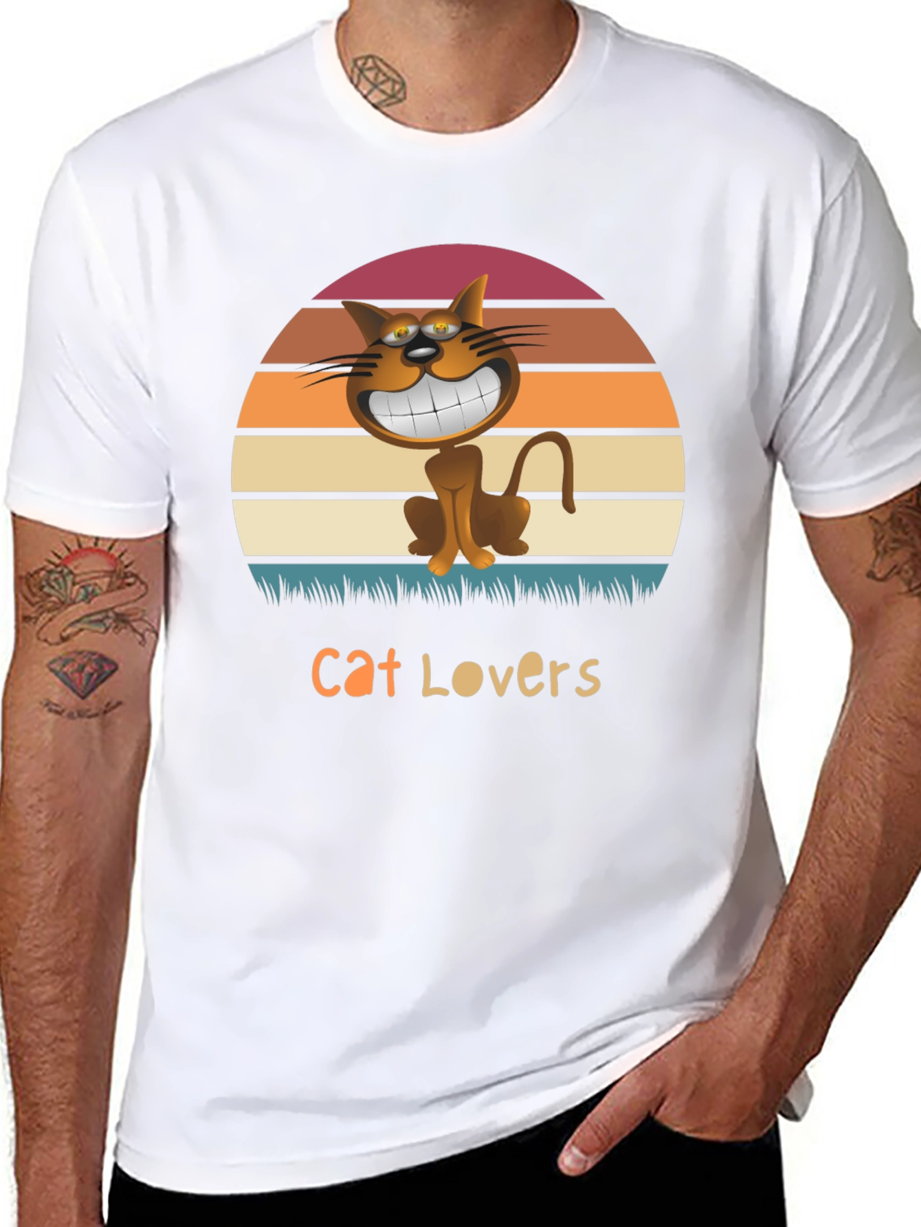 Cat Lovers Graphic T-Shirt -  Stylish & Fun!