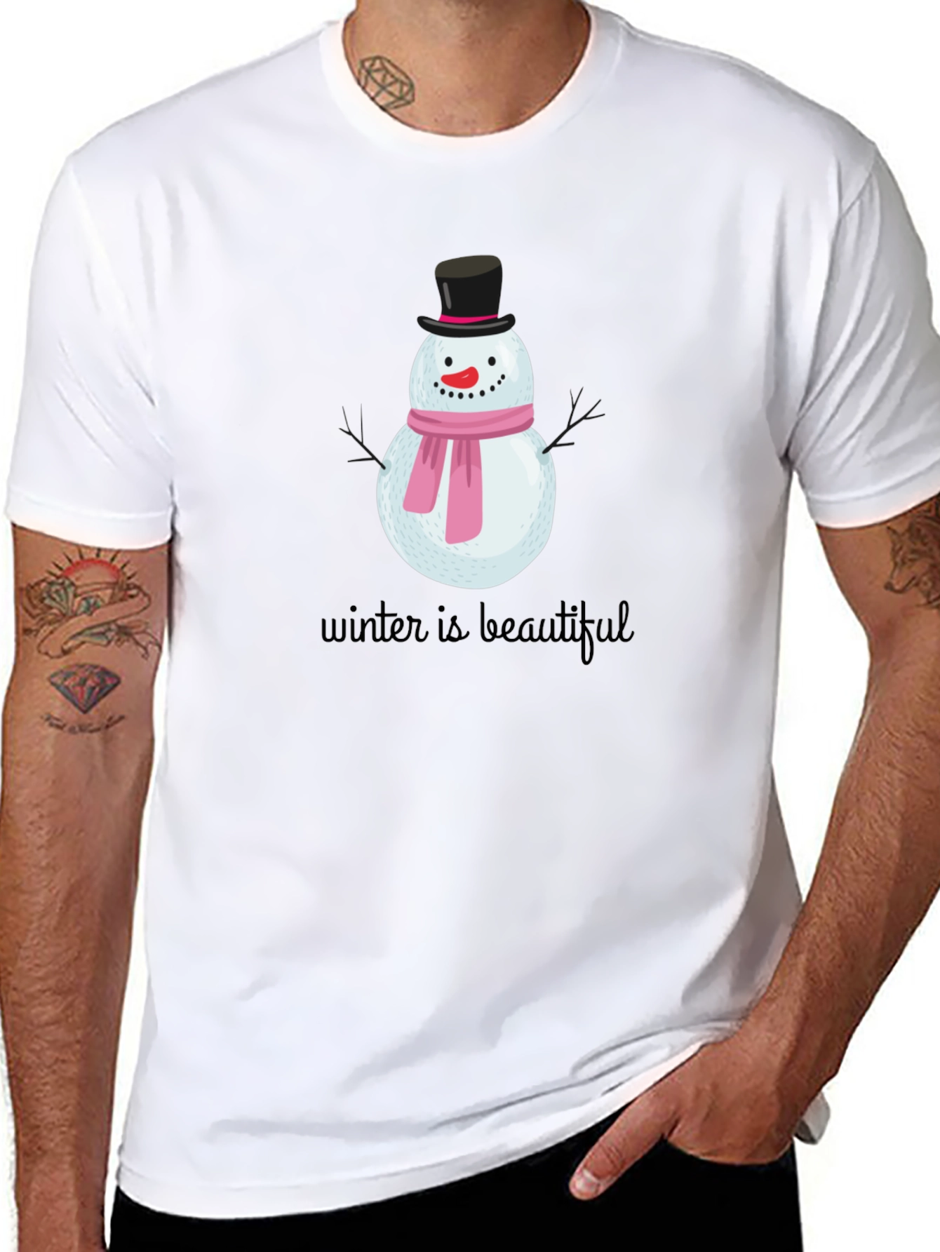 Winter Snowman Graphic Tee