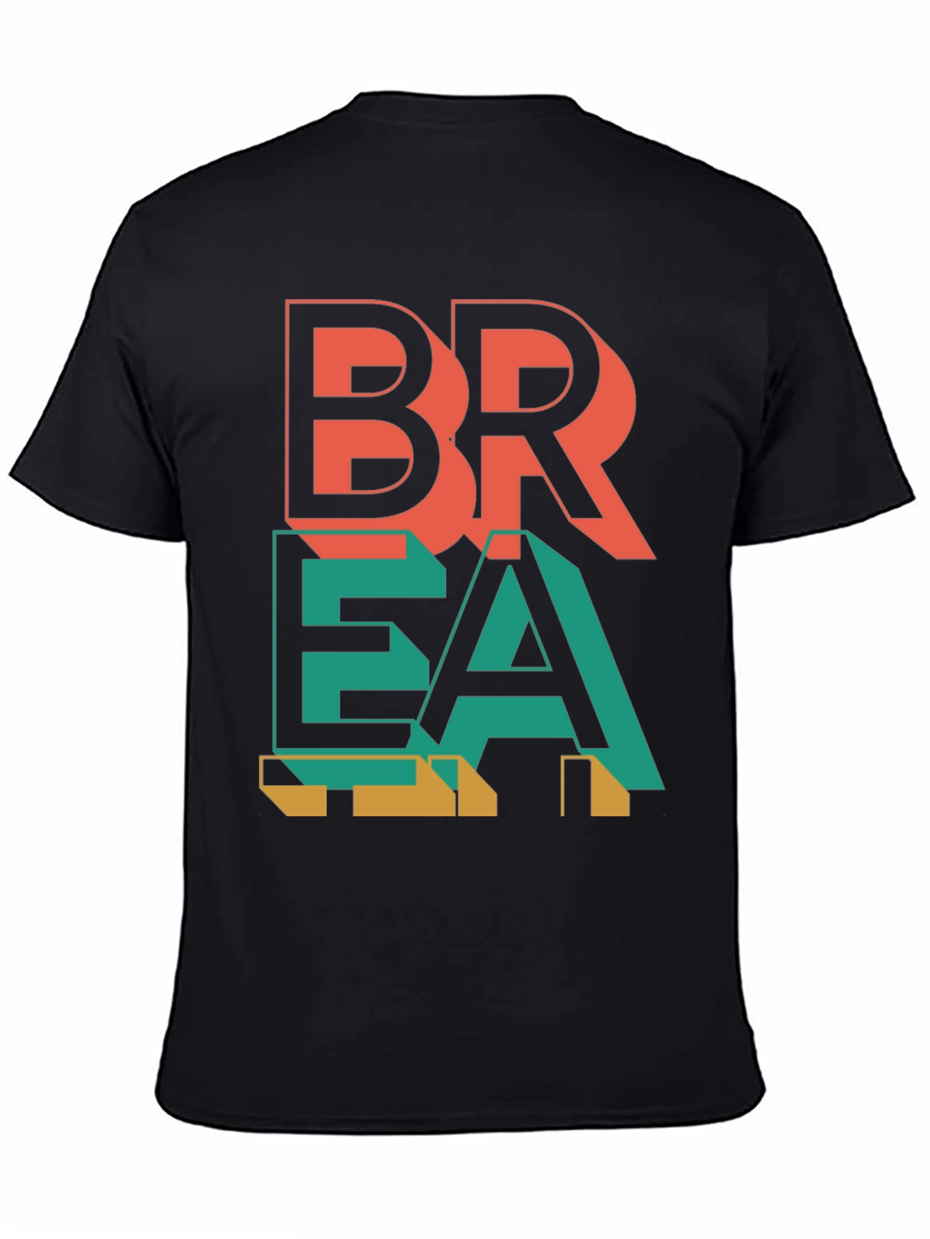Abstract Graphic Print Mens T-Shirt