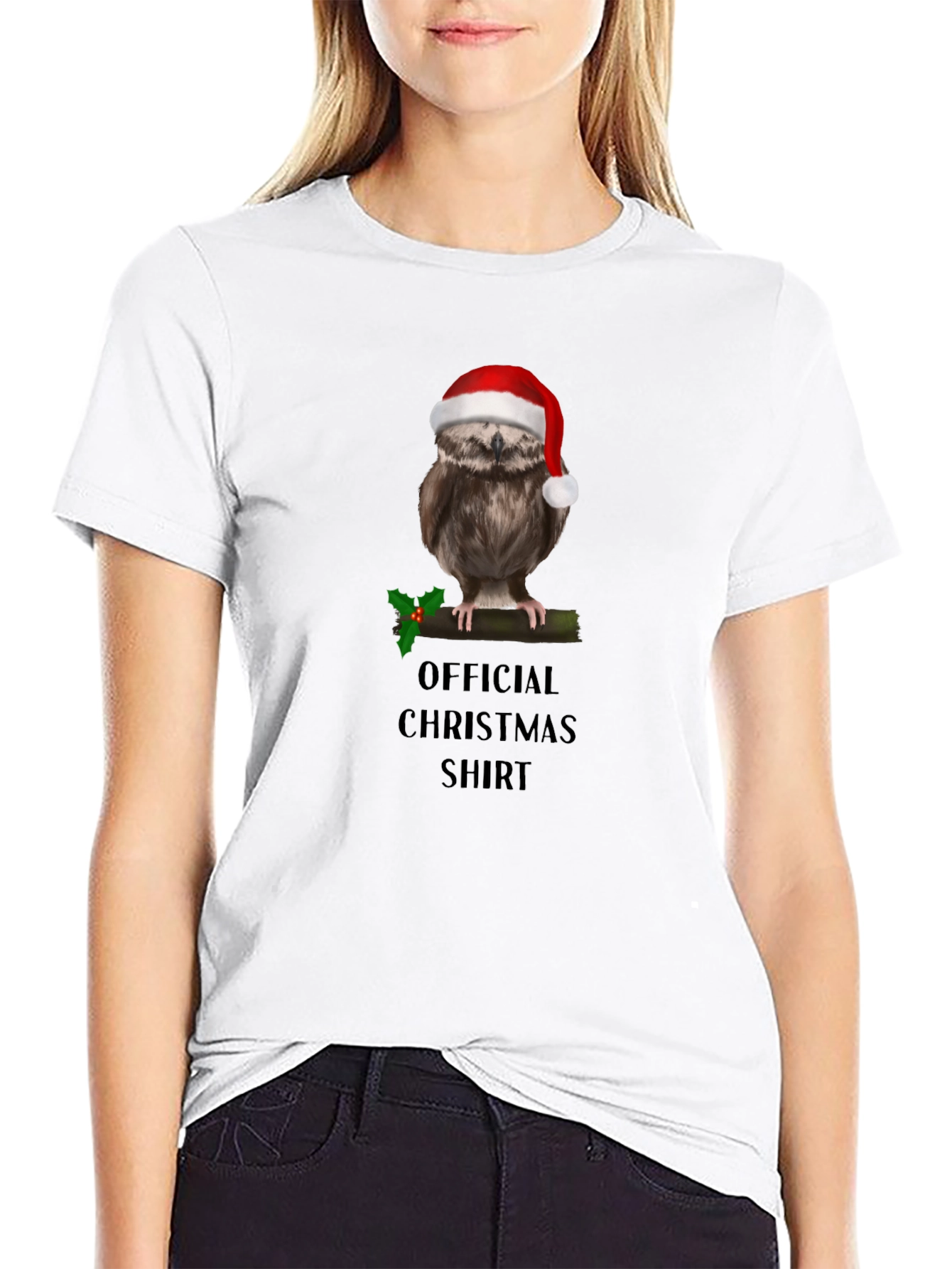Festive Owl Christmas Shirt
