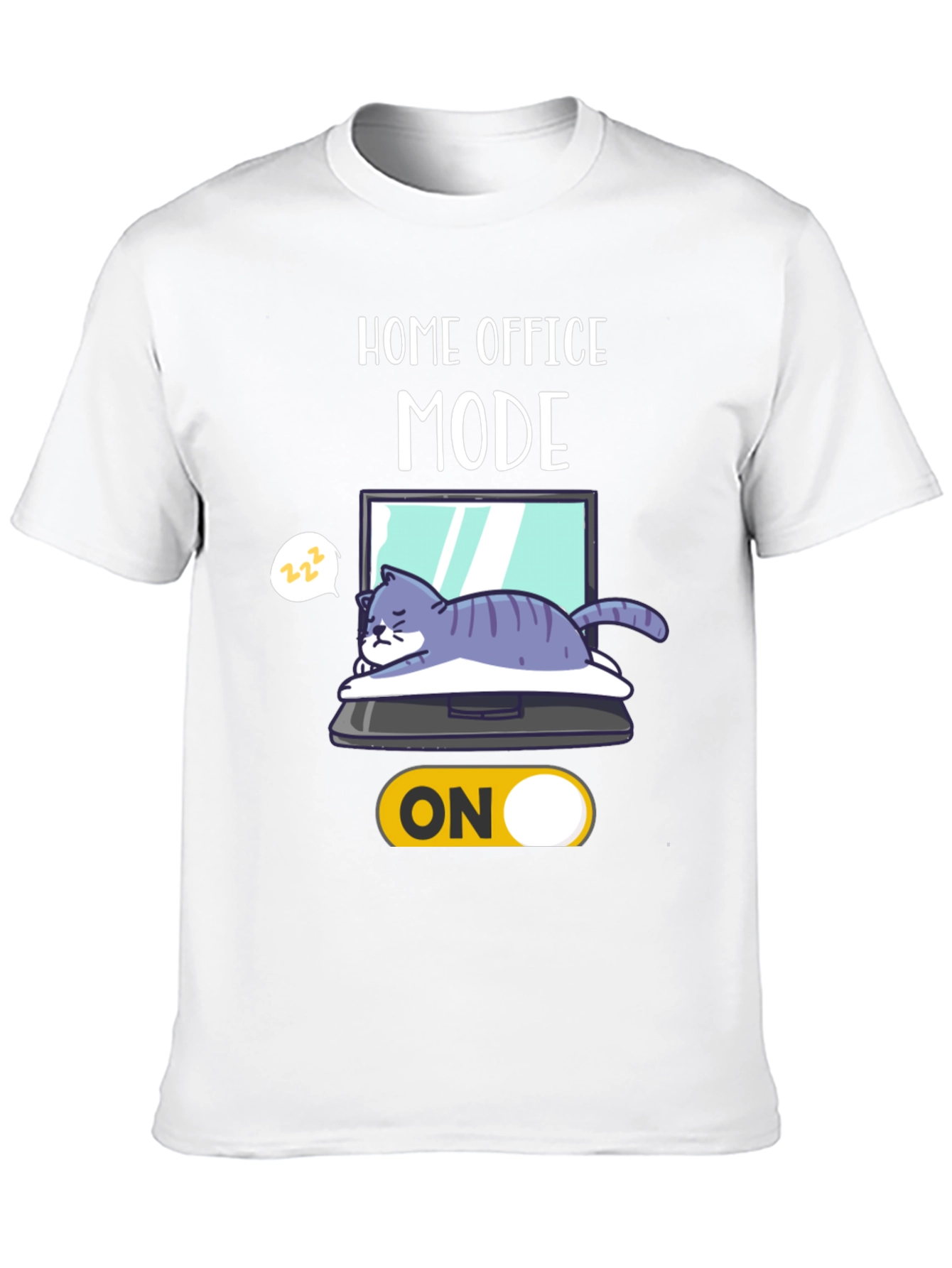 Home Office Mode On Cat T-Shirt