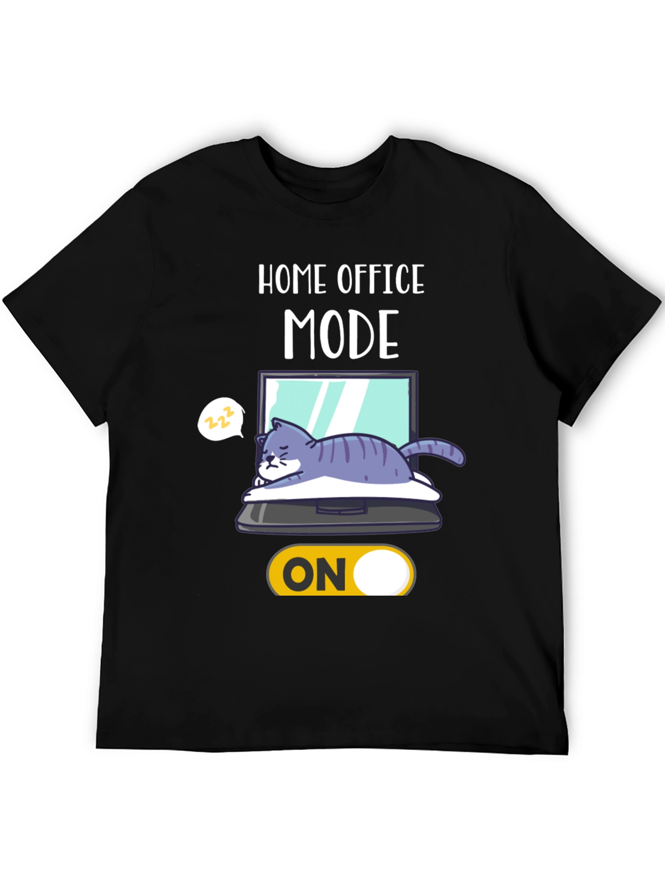 Home Office Mode On Cat T-Shirt