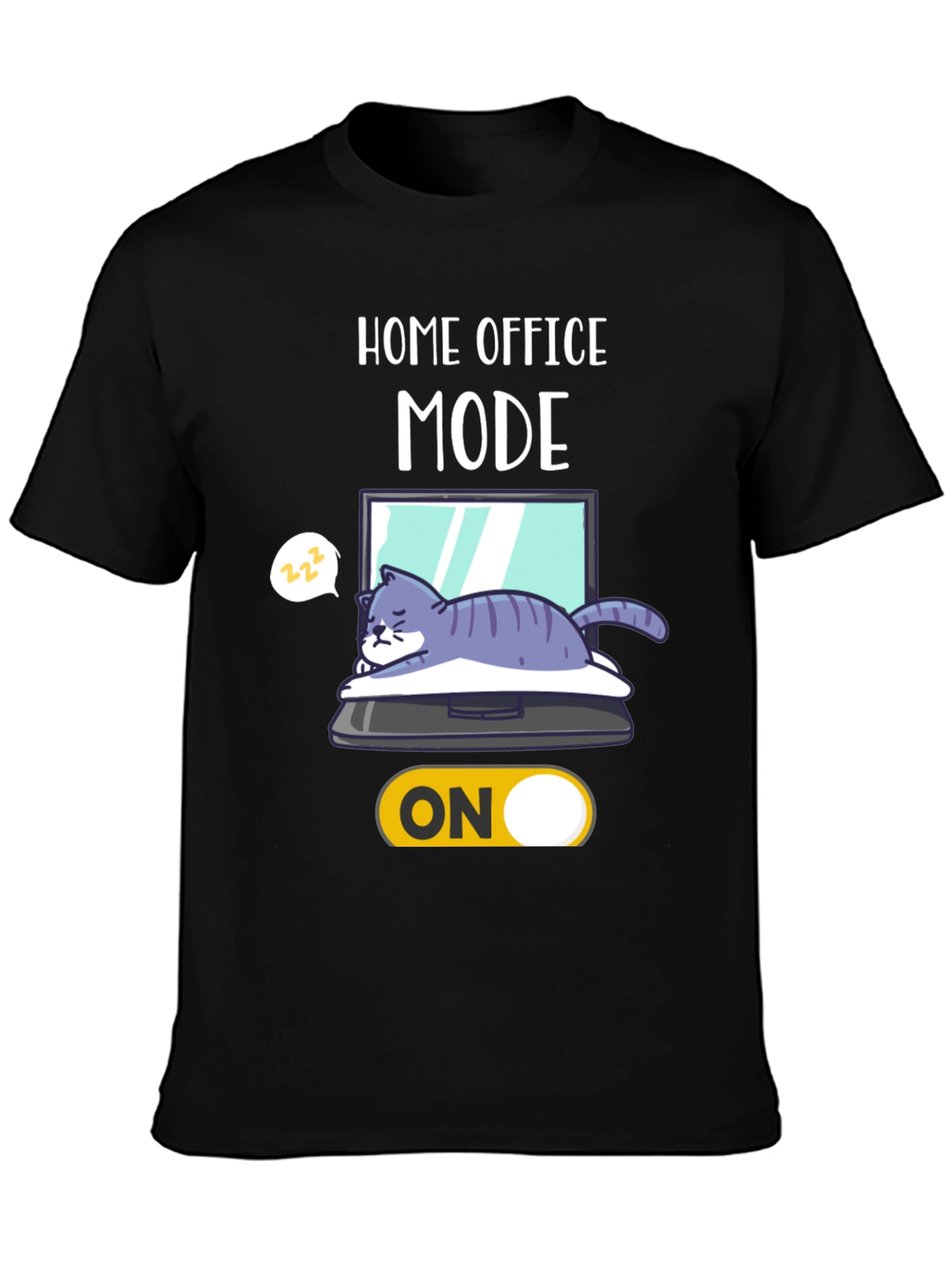 Home Office Mode On Cat T-Shirt