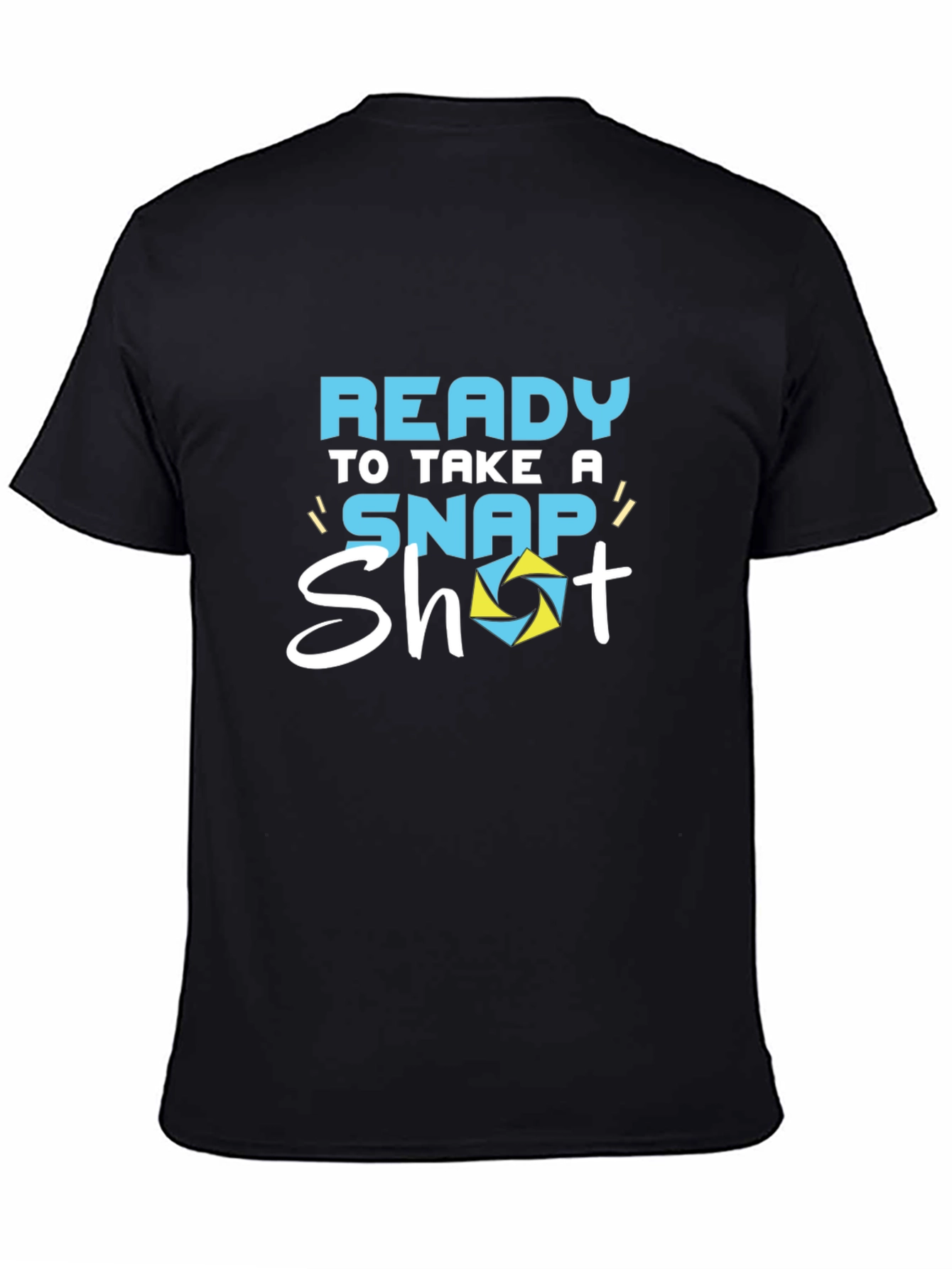 Ready to Take a Snap Shot Black Graphic Tee